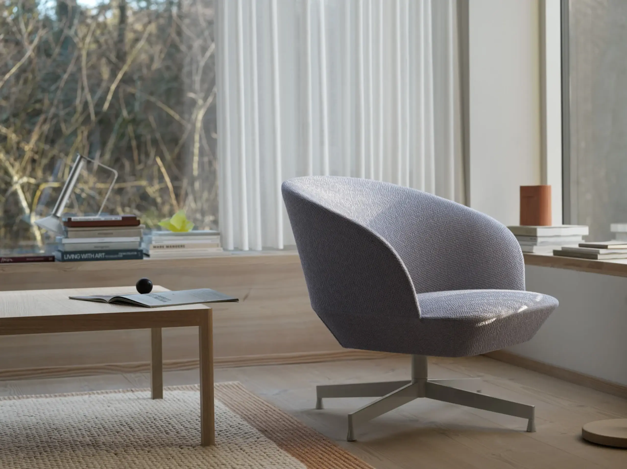 Muuto - Křeslo - Oslo Lounge Chair - Vidar 146 / Grey
