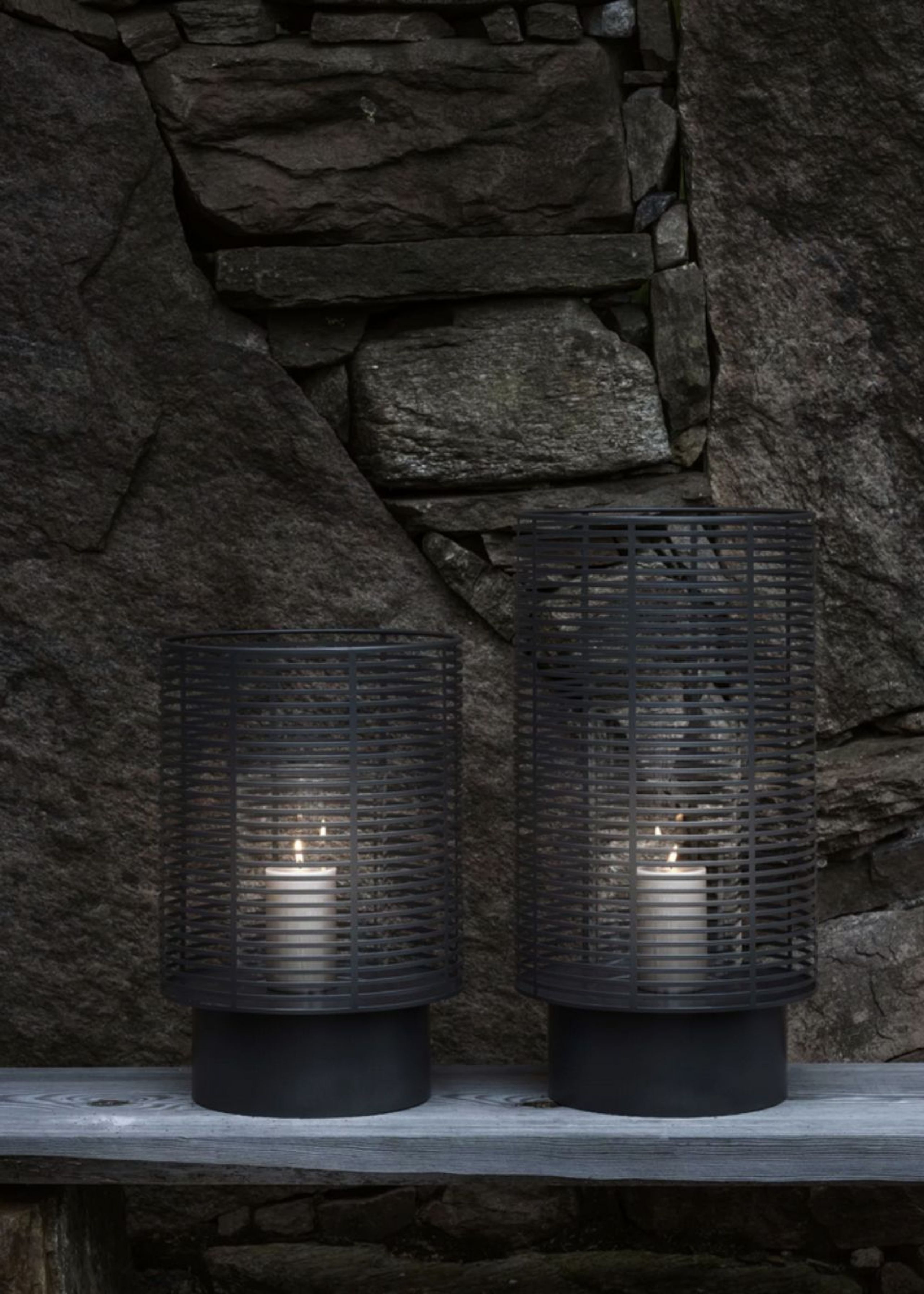 Blomus - Latarnia - OLEA Outdoor Lantern - Gunmetal, Metallic Finish - Large