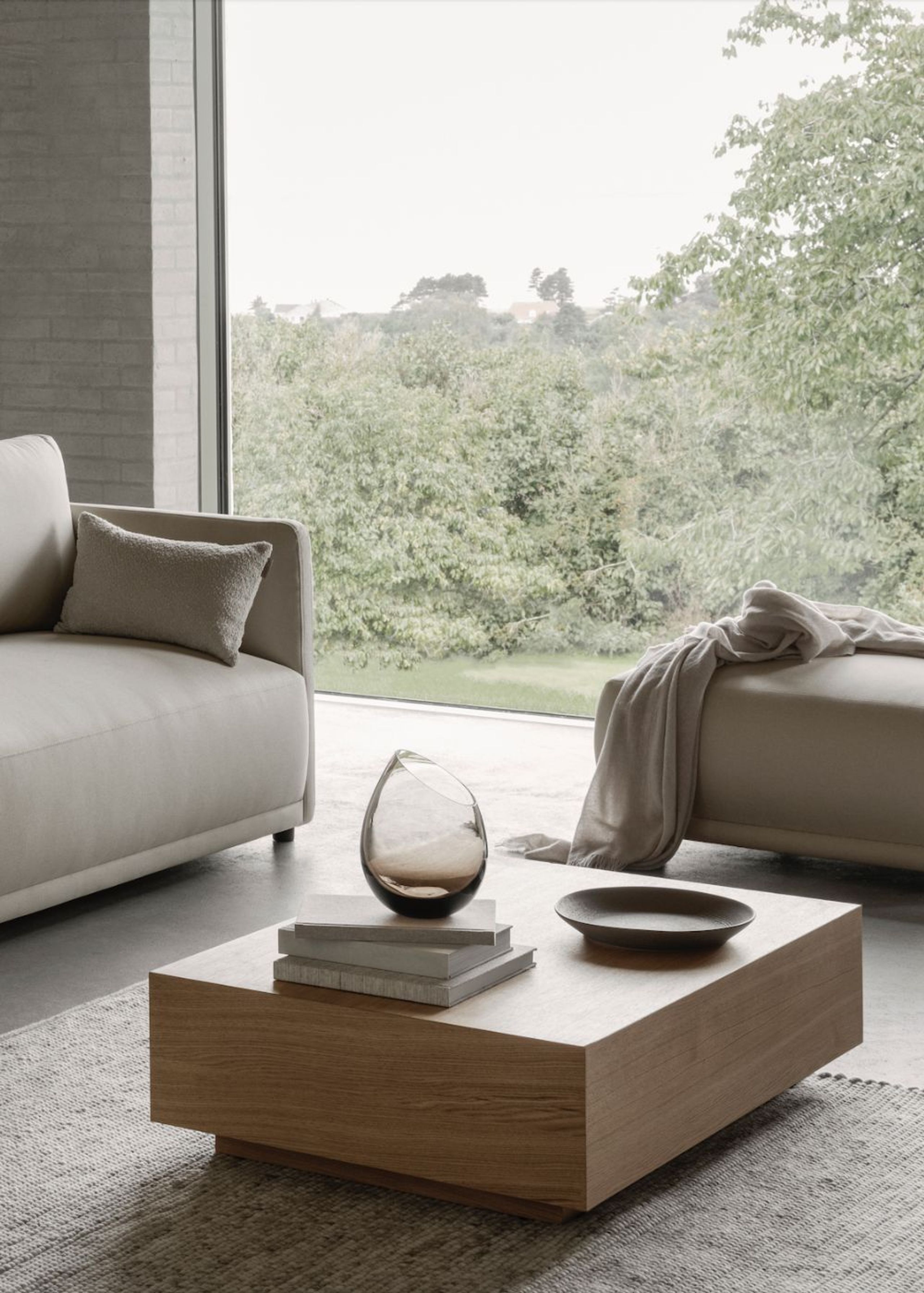 Blomus - Modular sofa - LUA Combinations - 2 Seater Sofa - Kvadrat Sahco/Ecriture Espresso