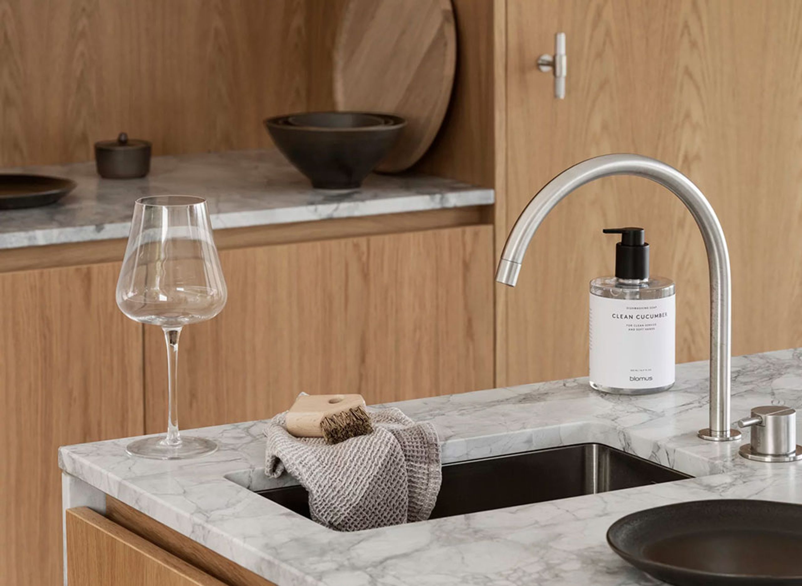 Blomus - Opvaskebørste - Aves Kitchen Brushes - Set of 4 - Beech Wood