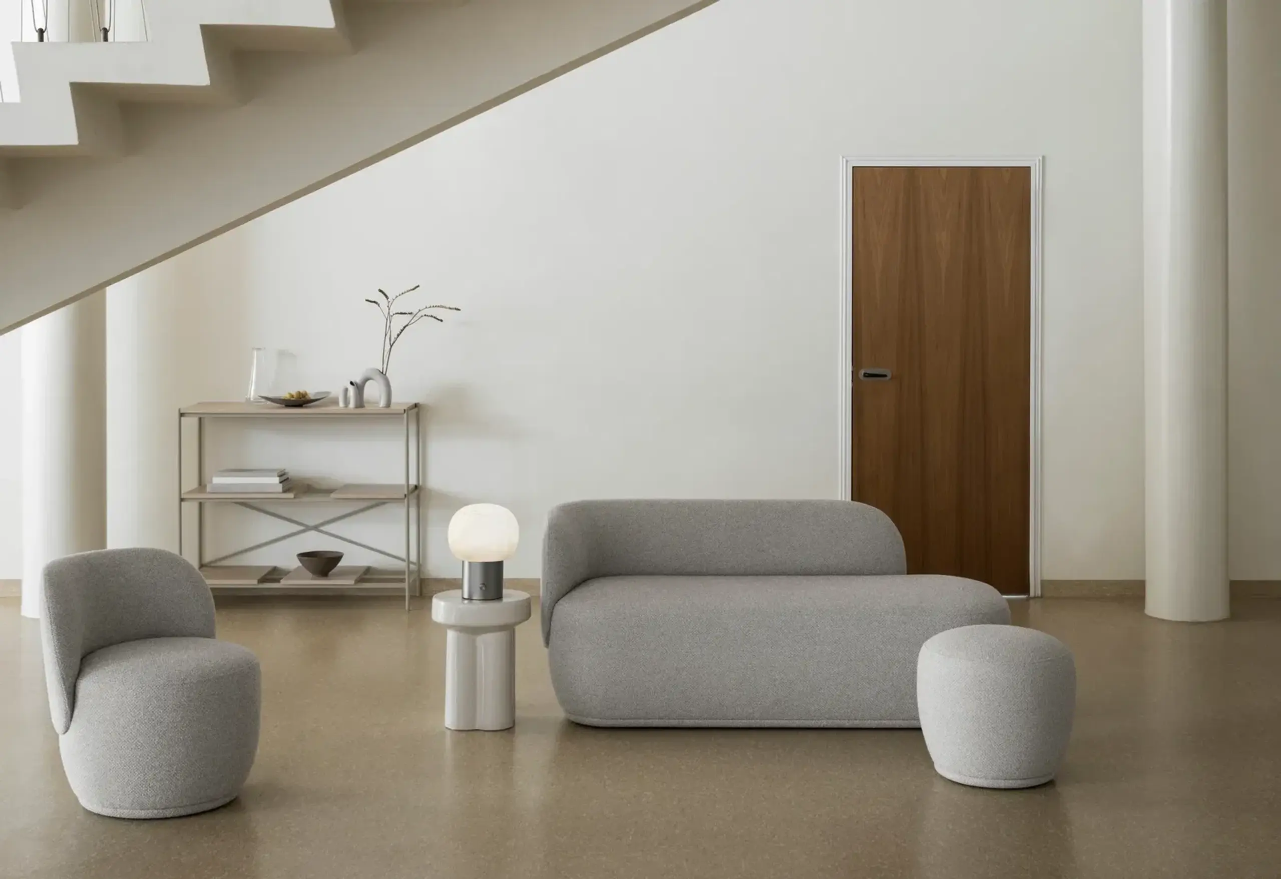 Blomus - Ottomane - Kuon Chaise Longue - Shitake / Right