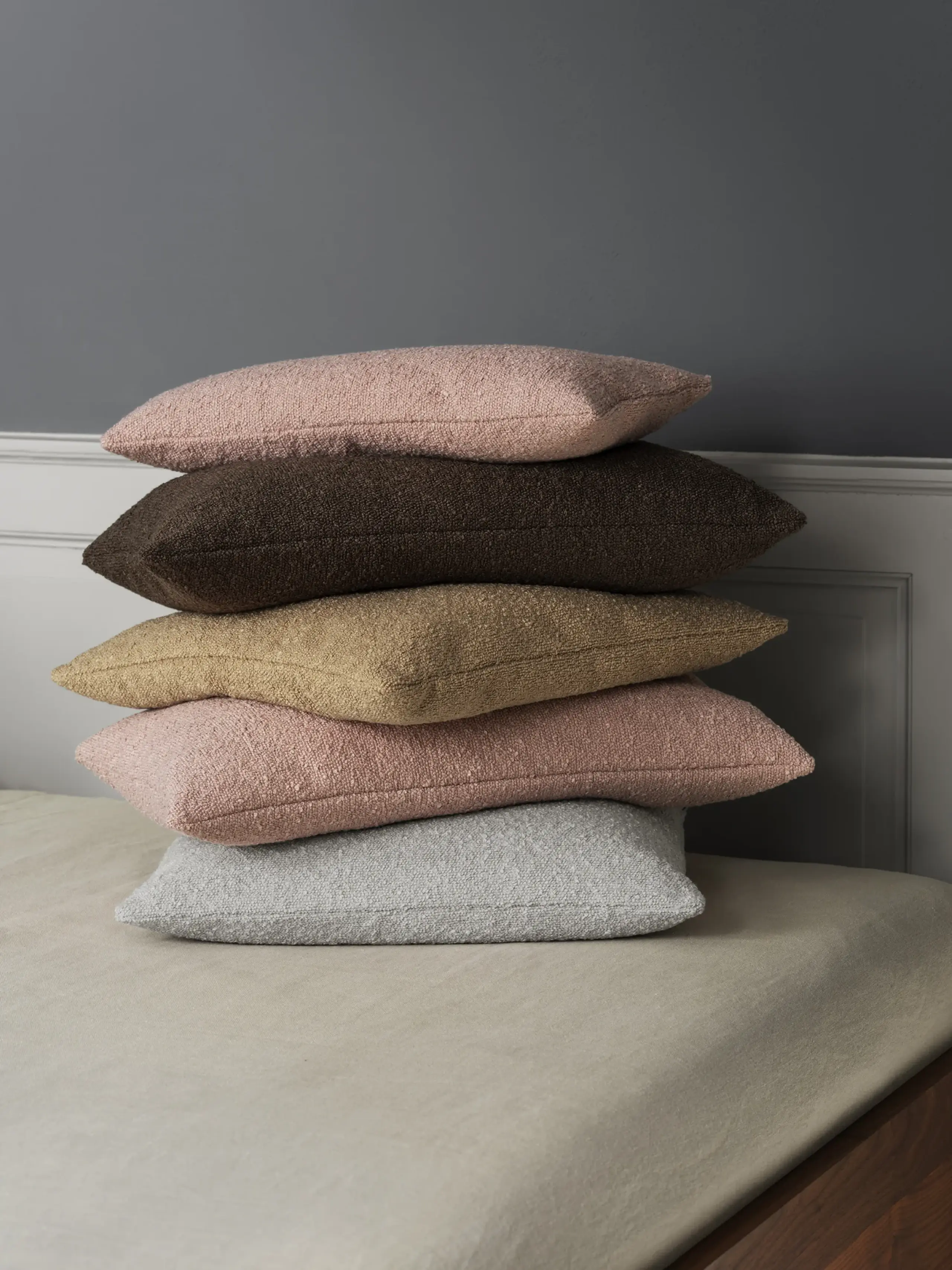 Blomus - Housse de coussin - Cushion Cover - Boucle, 40x40 cm - Micro Chip