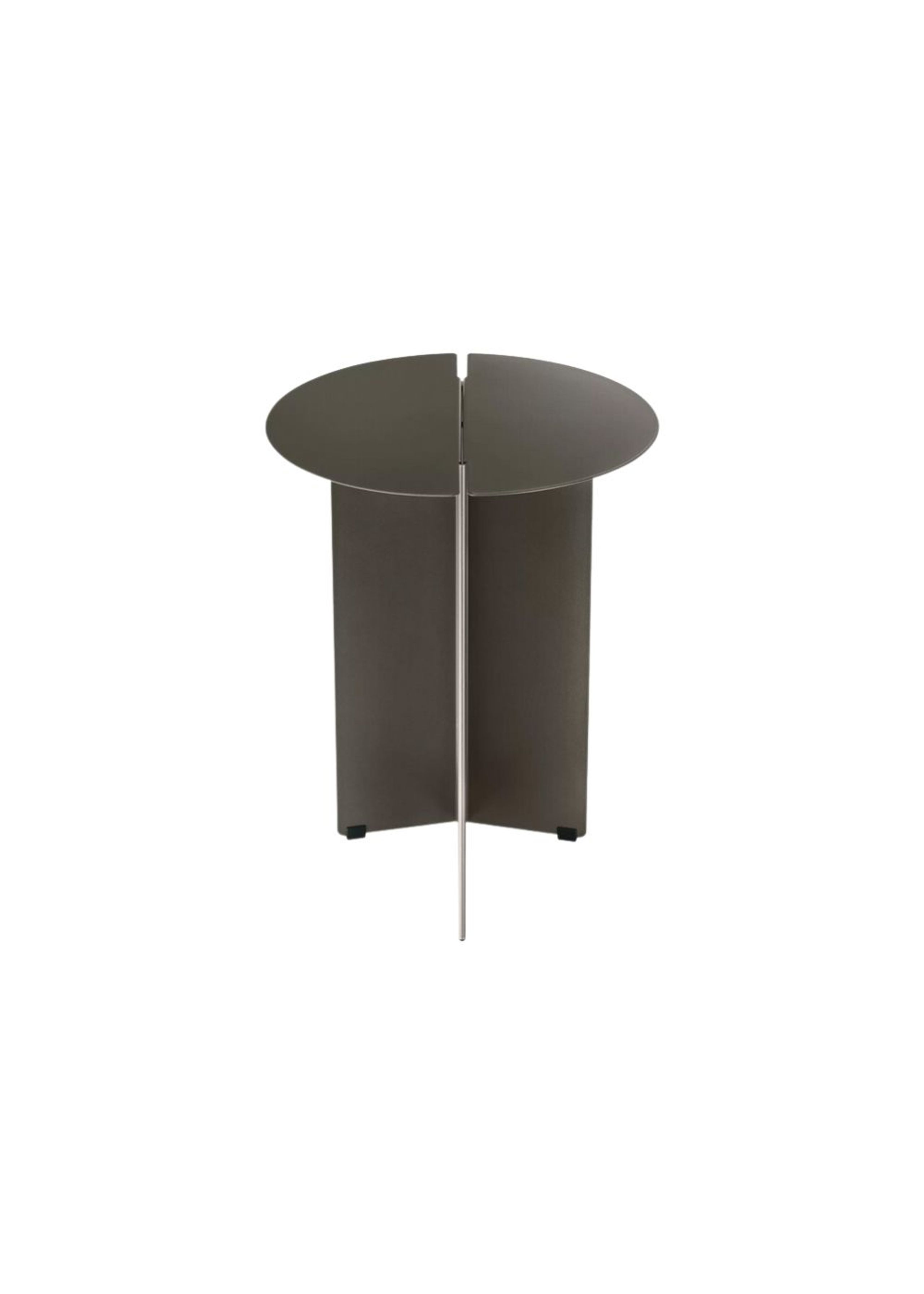 Blomus - Side table - ORU Side Table - Burned Metal, Metallic Finish - Ø35 cm