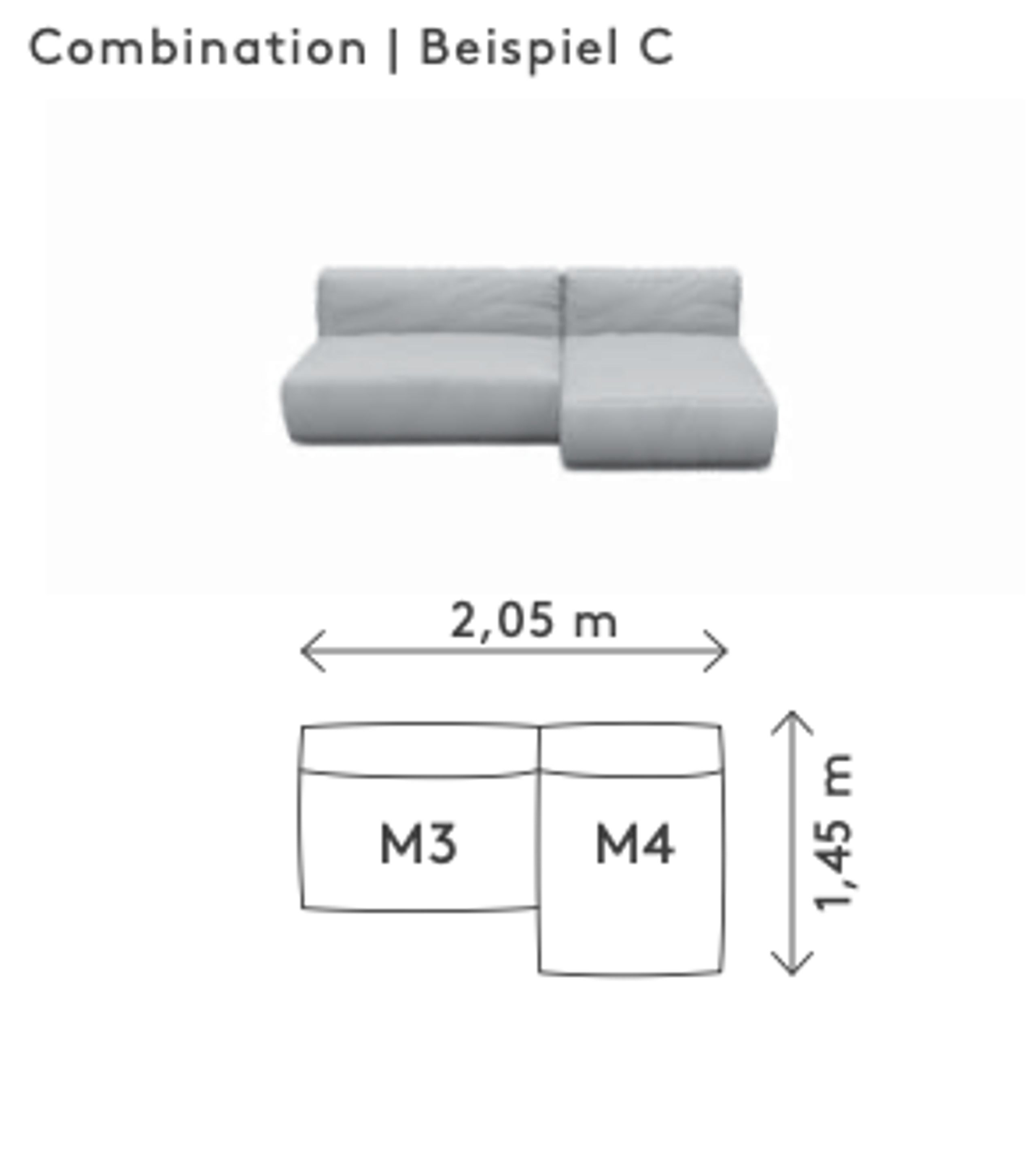 Blomus - Buitenbank - GROW outdoor sofa - Combination C - Earth Bouclé