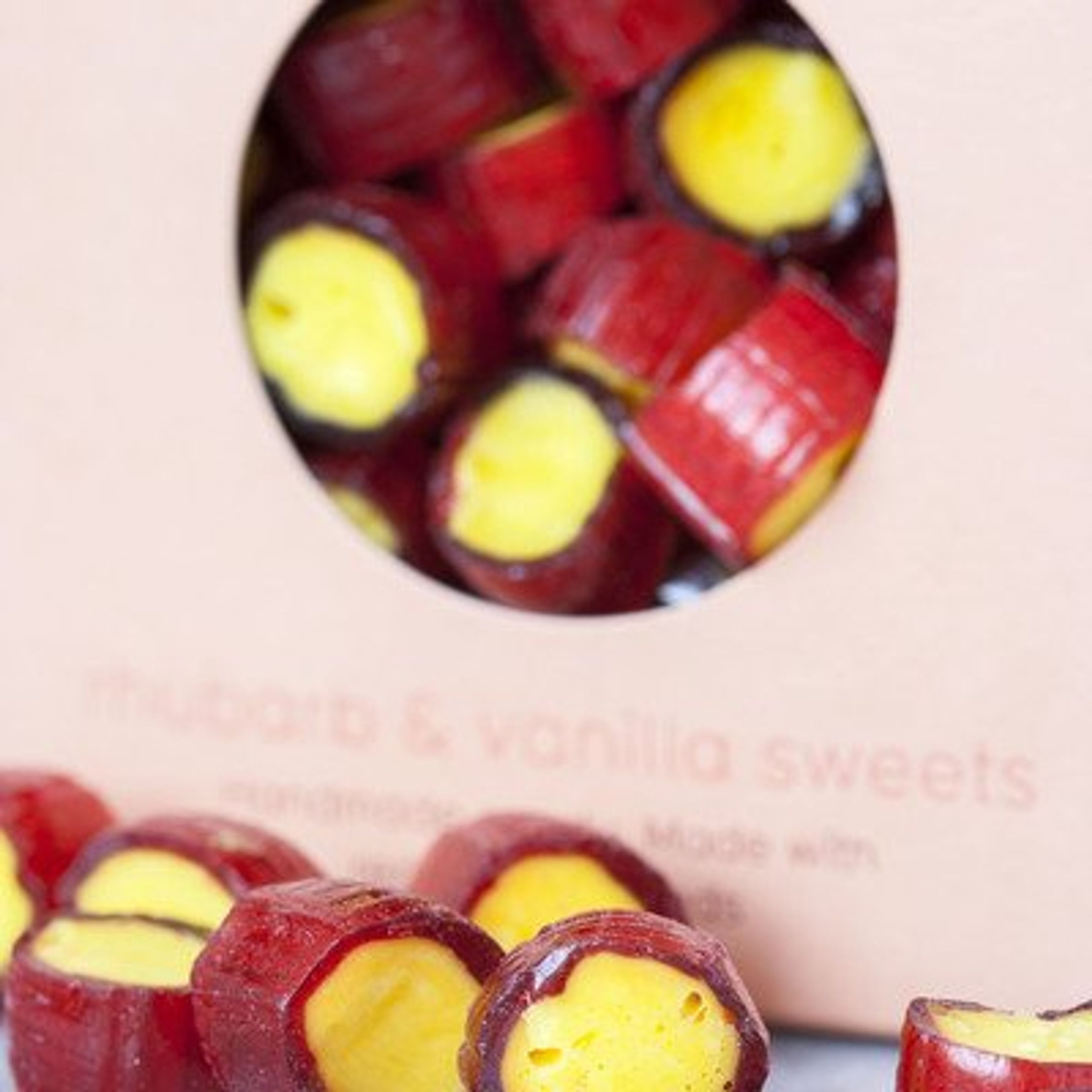 bolcheriet - Bolcher - Rabarber og Vanilje Bolcher - Bolcher