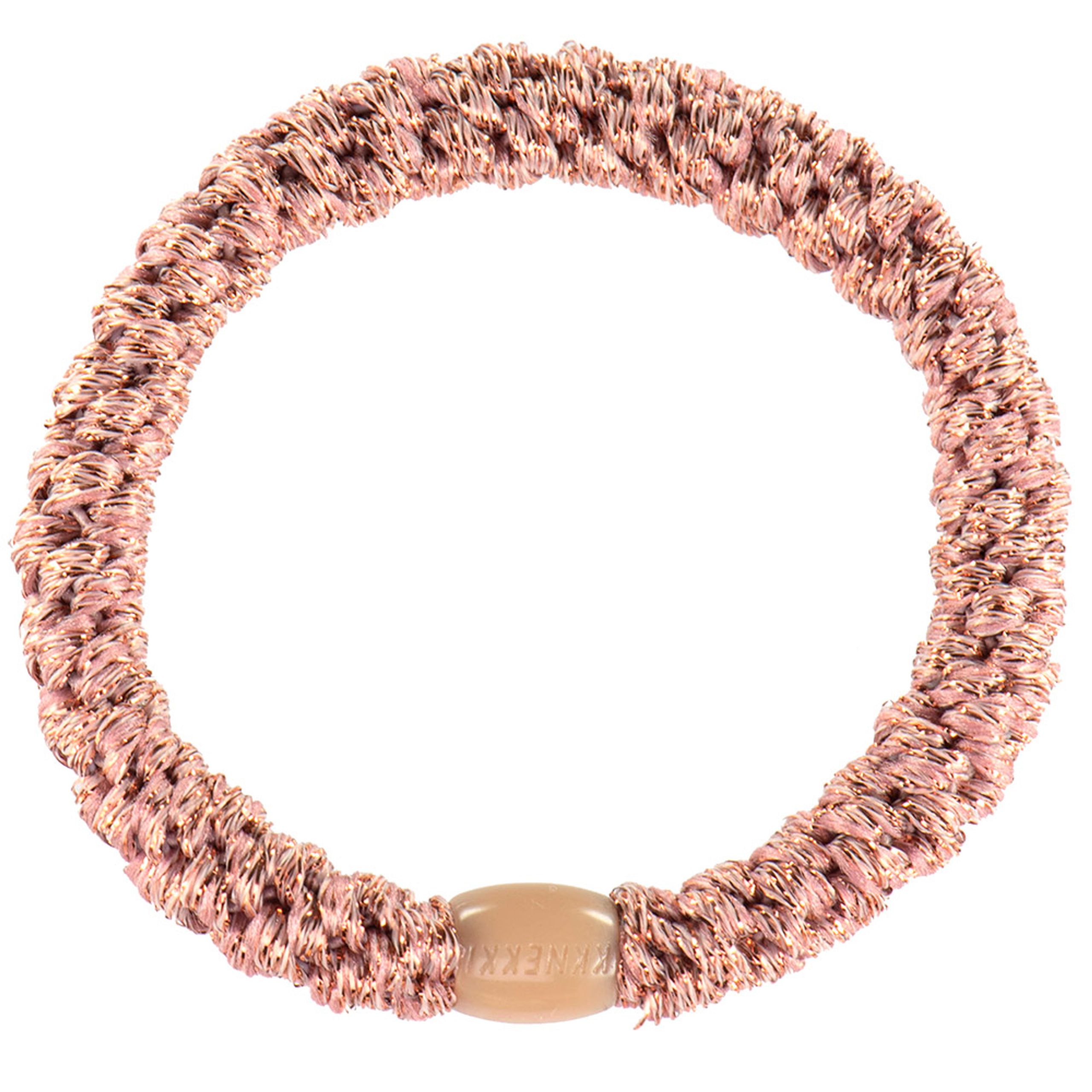 Bon Dep - Hair Band - Kknekki Hair Ties - Dusty Pink Glitter