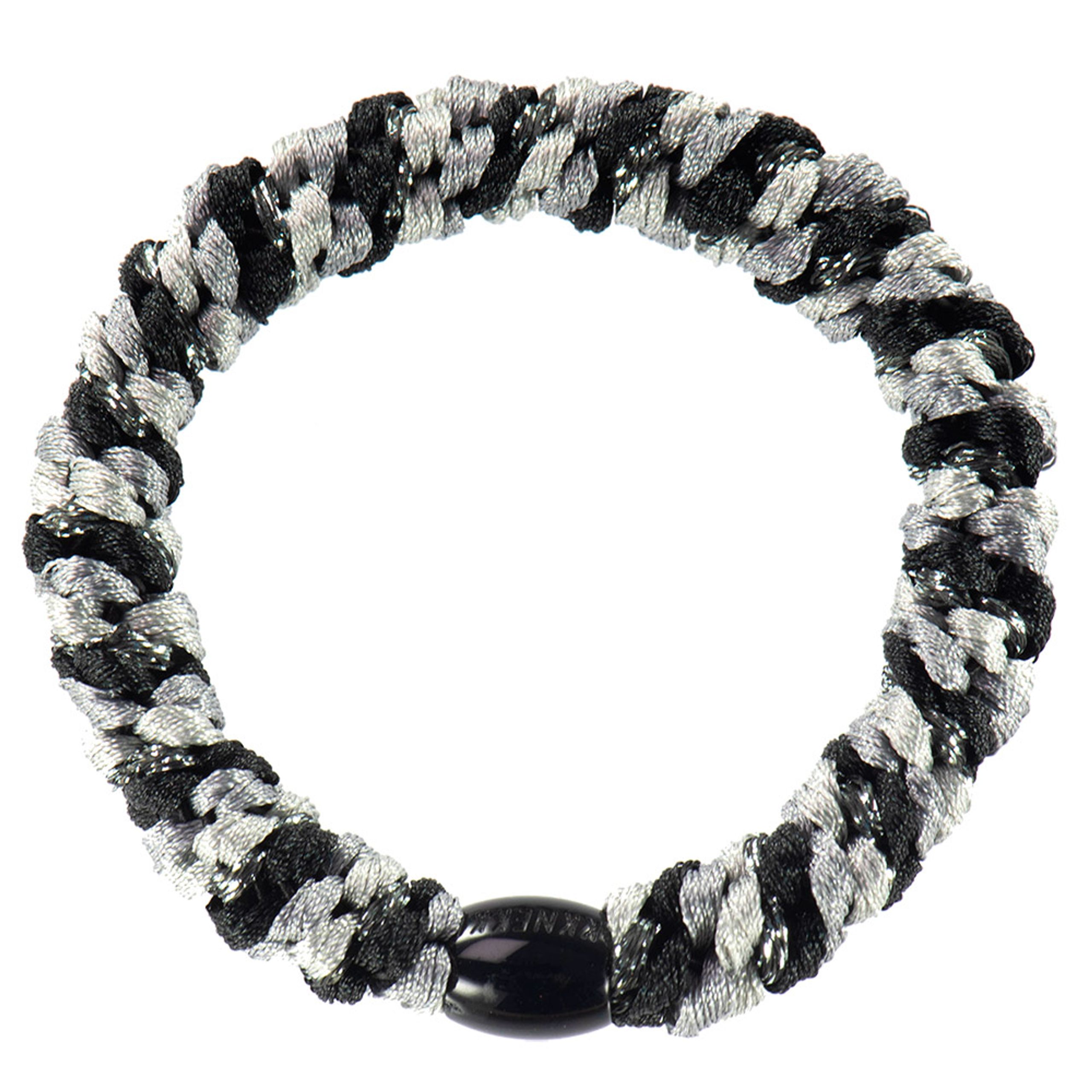 Bon Dep - Barrettes à cheveux - Kknekki Hair Ties - Mix Black/ Grey Glitter
