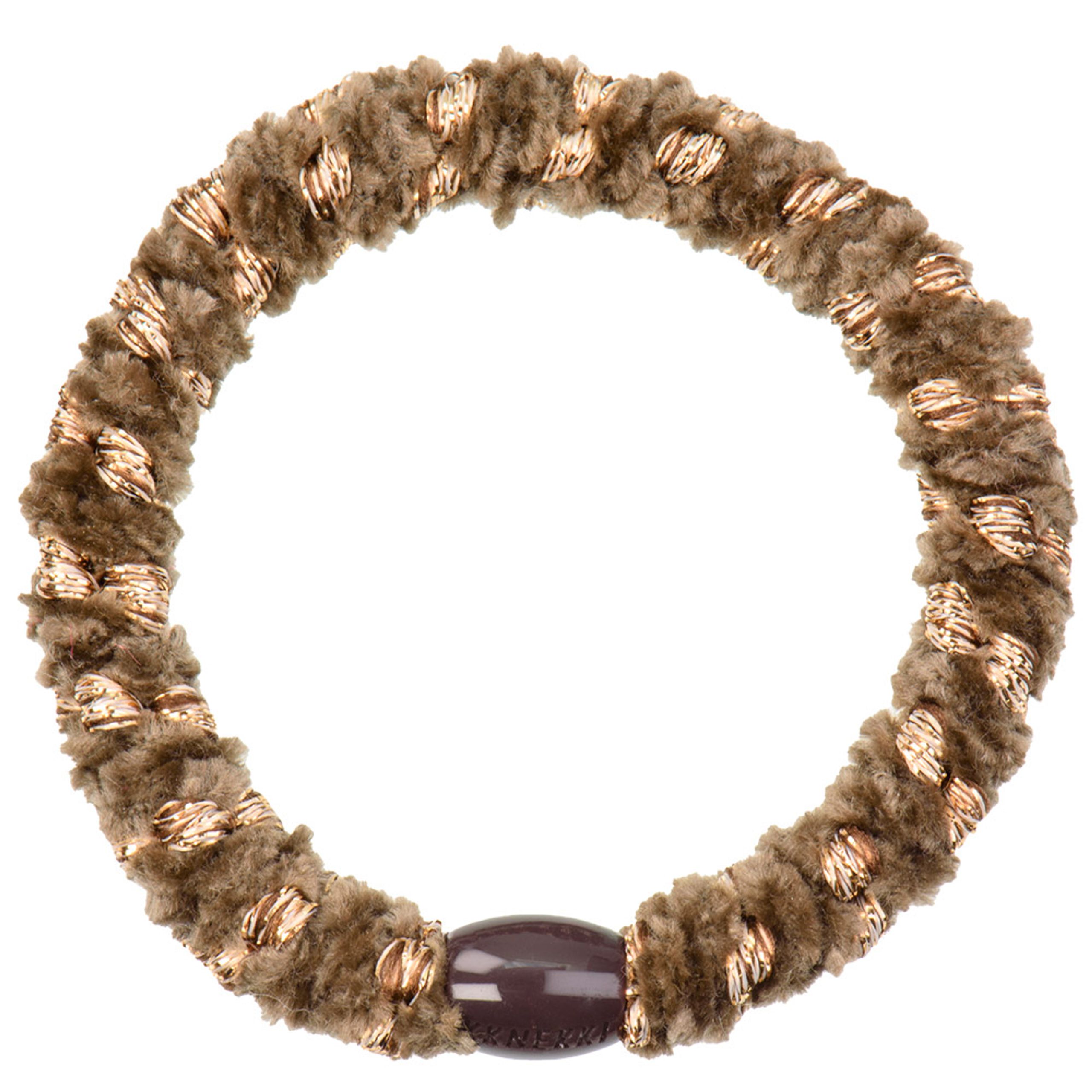 Bon Dep - Haarband - Kknekki Hair Ties - Velvet Stripe Moss