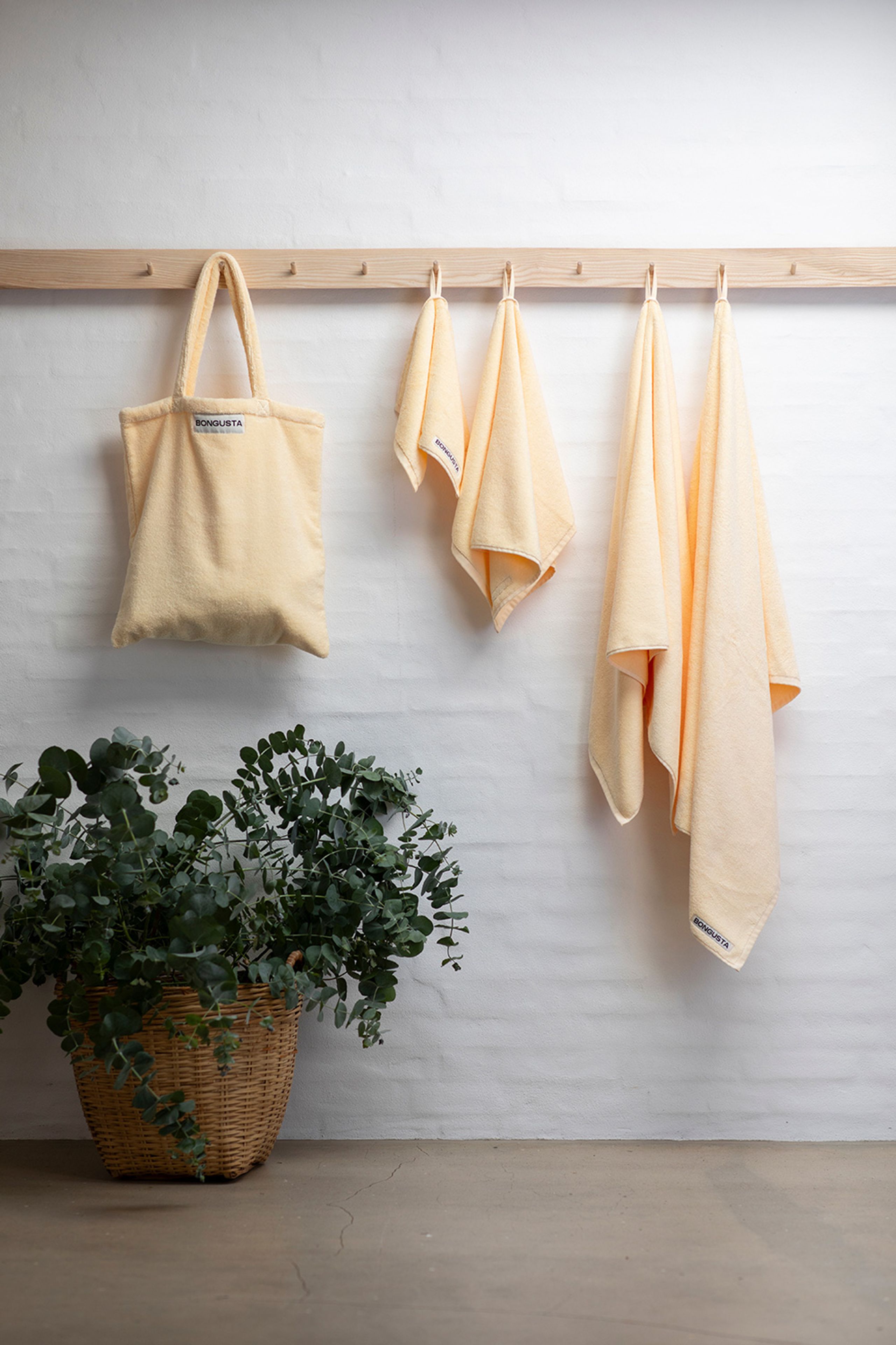 Bongusta - Bath towel - Naram Bath Sheet / Solid - Vanilla