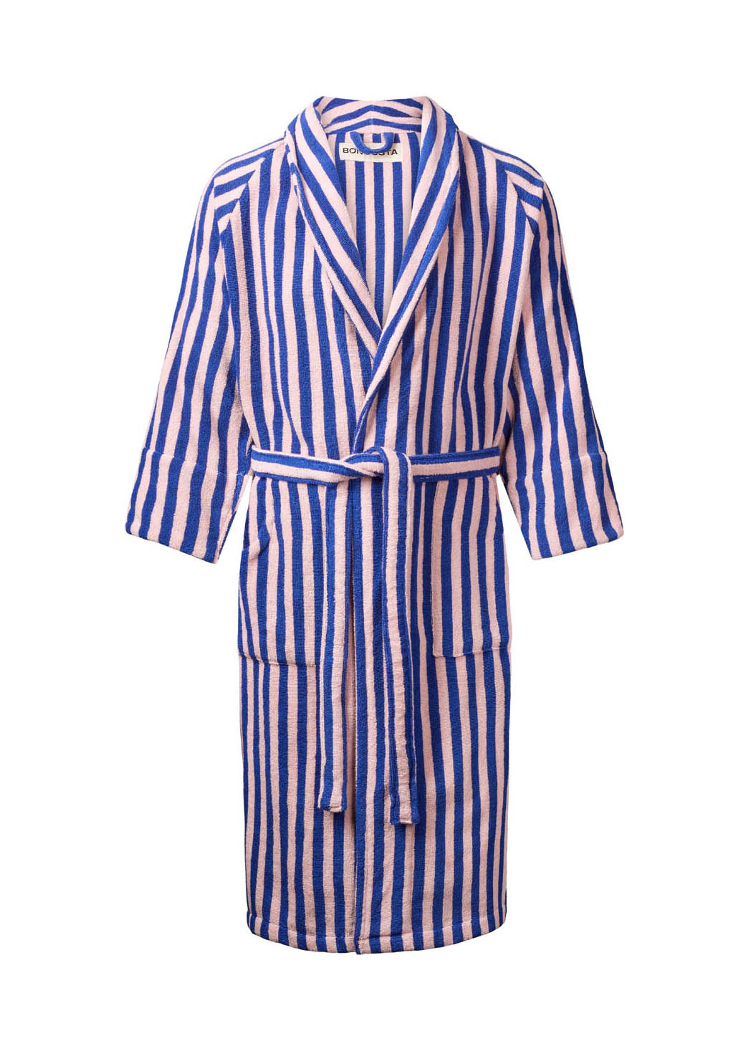 Bongusta - Peignoir de bain - Naram Bath Robe - Dazzling Blue & Rose