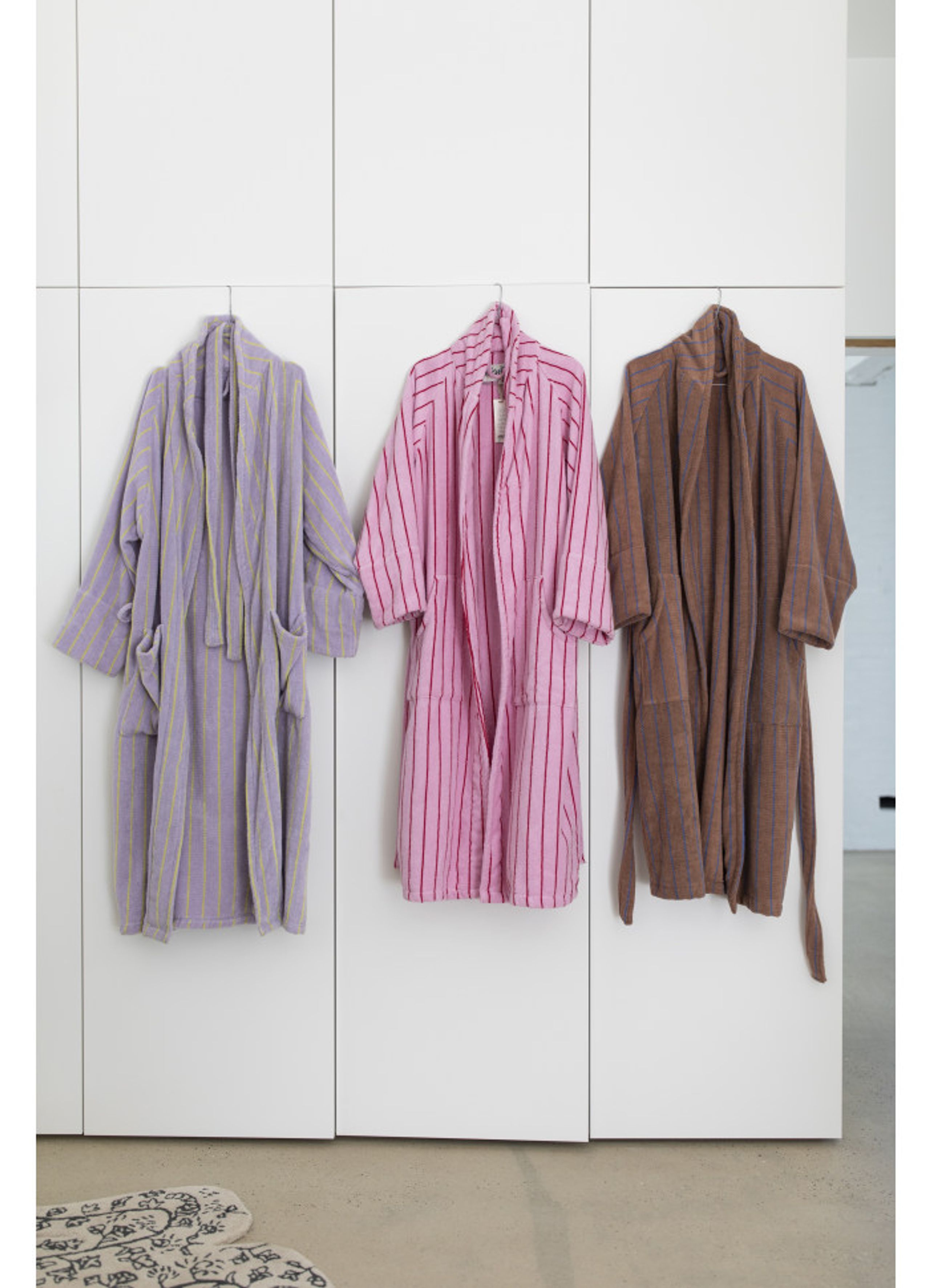 Bongusta - Roupa de banho - Naram Bath Robe - Lilac & neon yellow