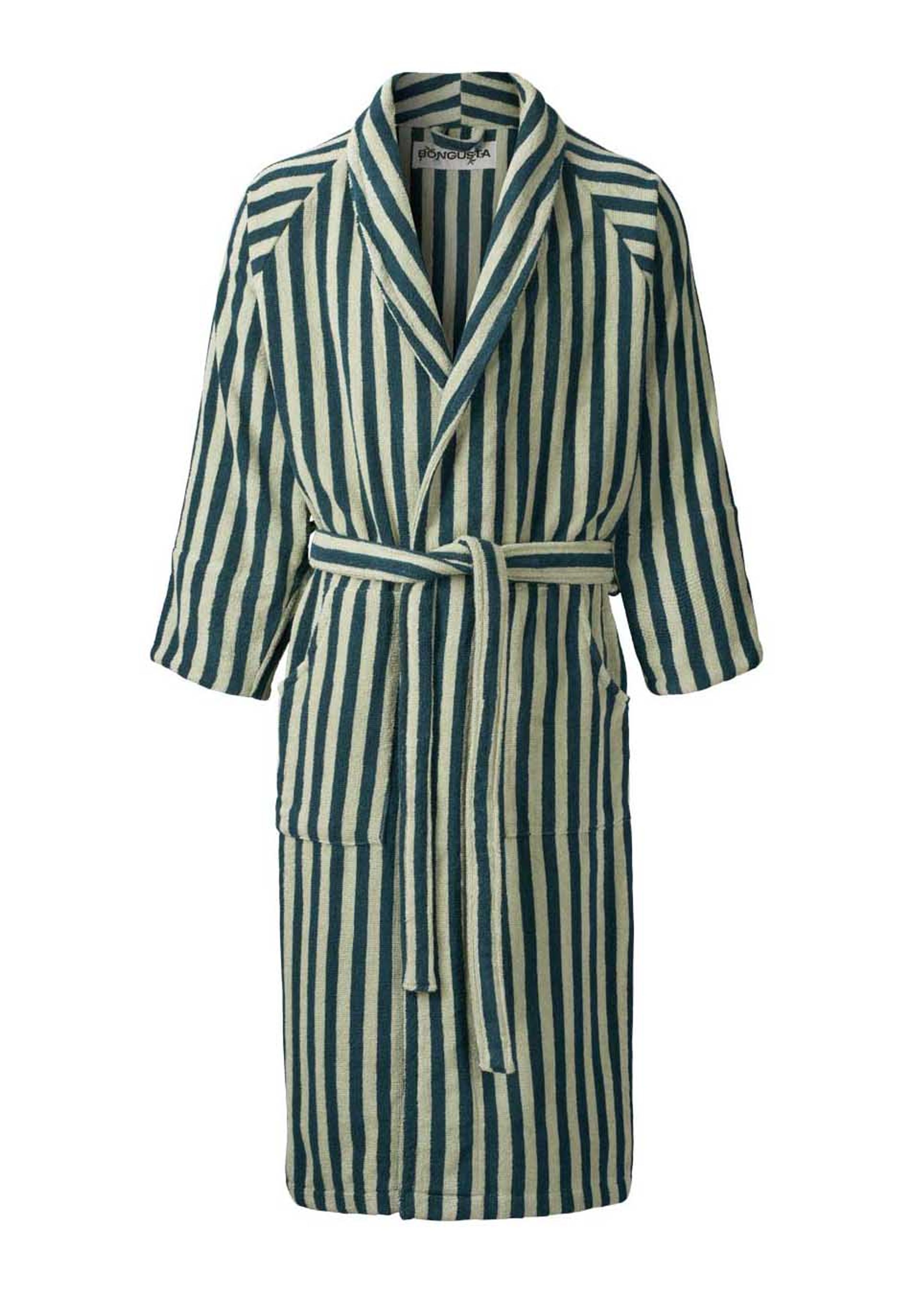 Bongusta - Albornoz - Naram Bath Robe - Seafoam & deep teal
