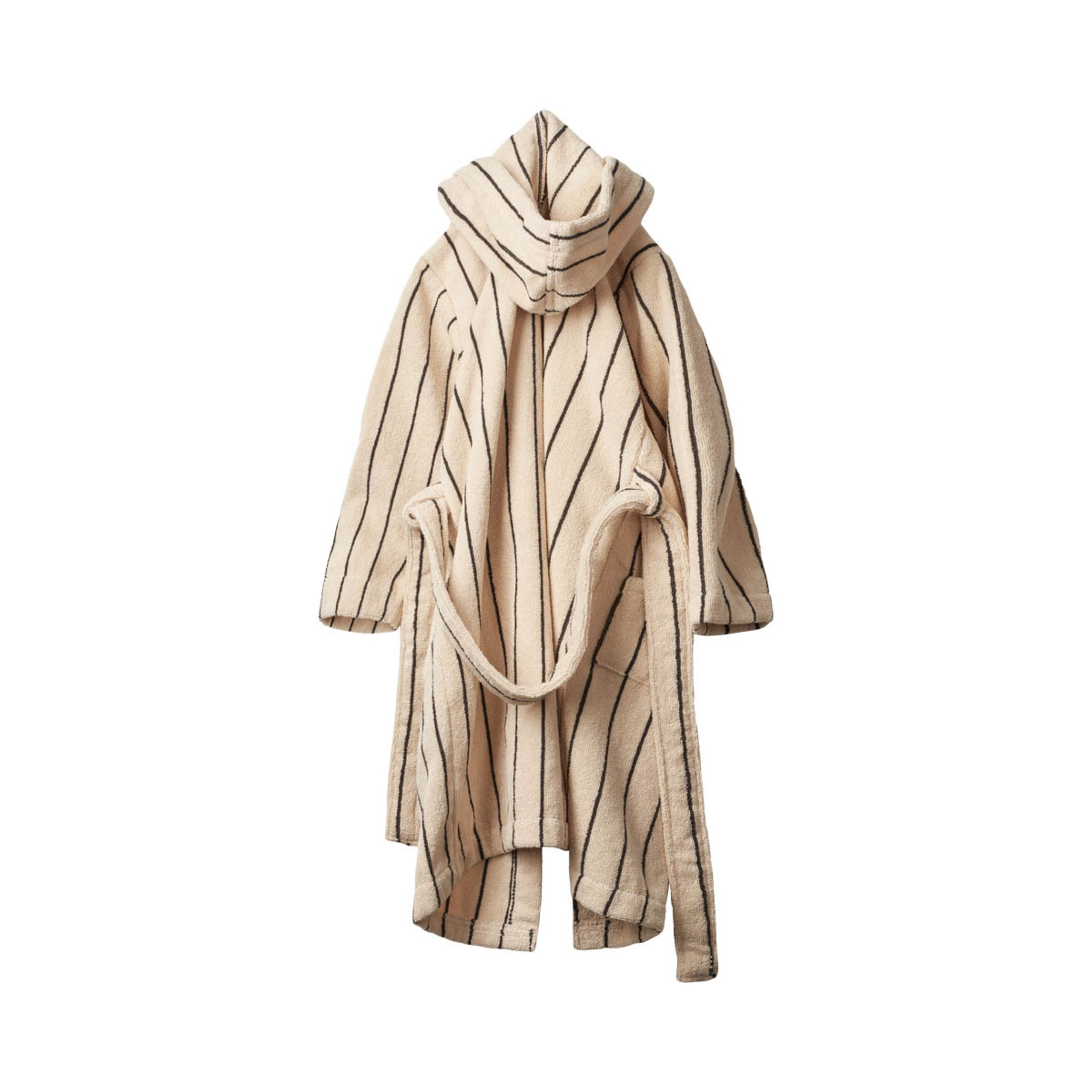 Bongusta - Peignoir de bain pour enfants - Naram Kids Bathrobe - creme & ink