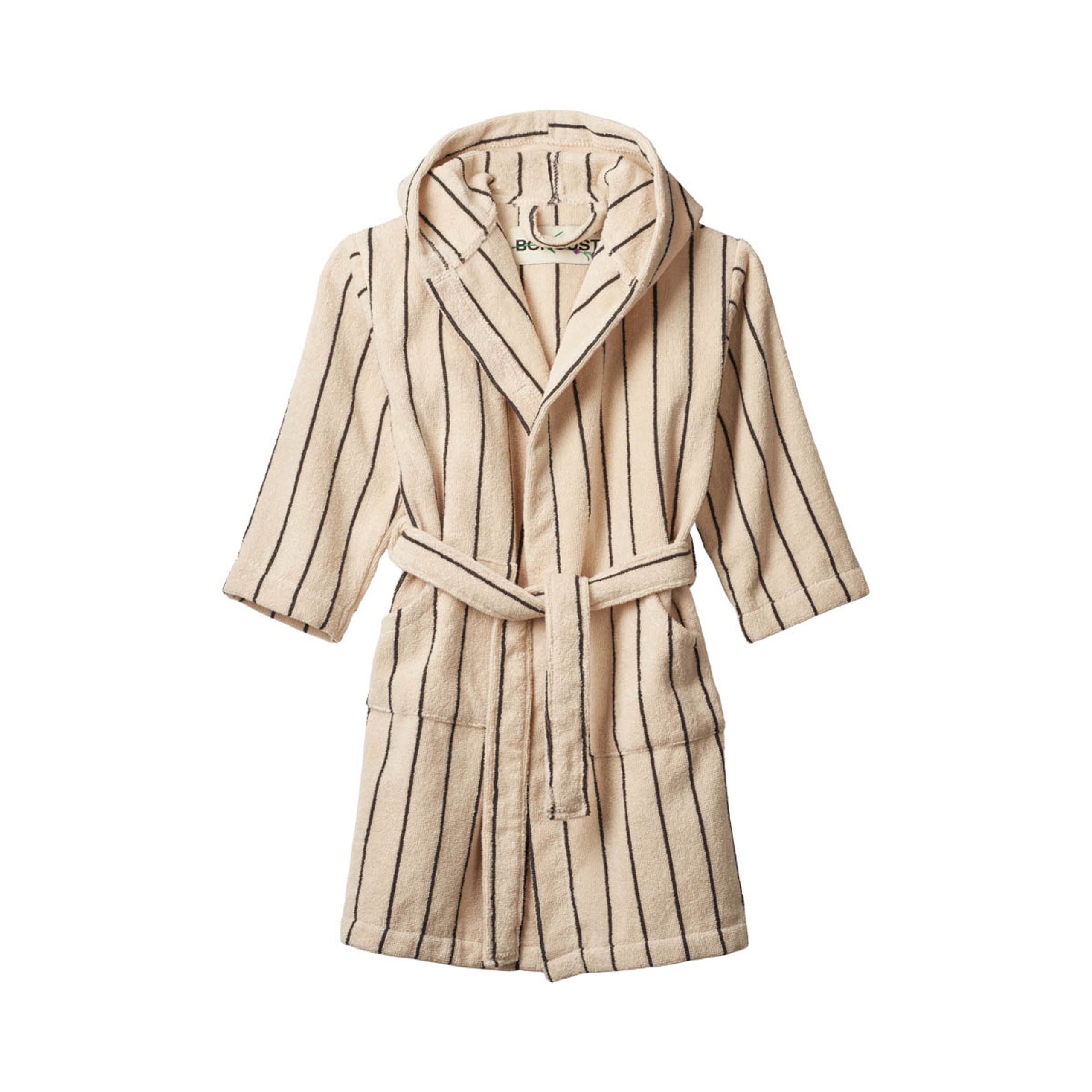 Bongusta - Peignoir de bain pour enfants - Naram Kids Bathrobe - creme & ink