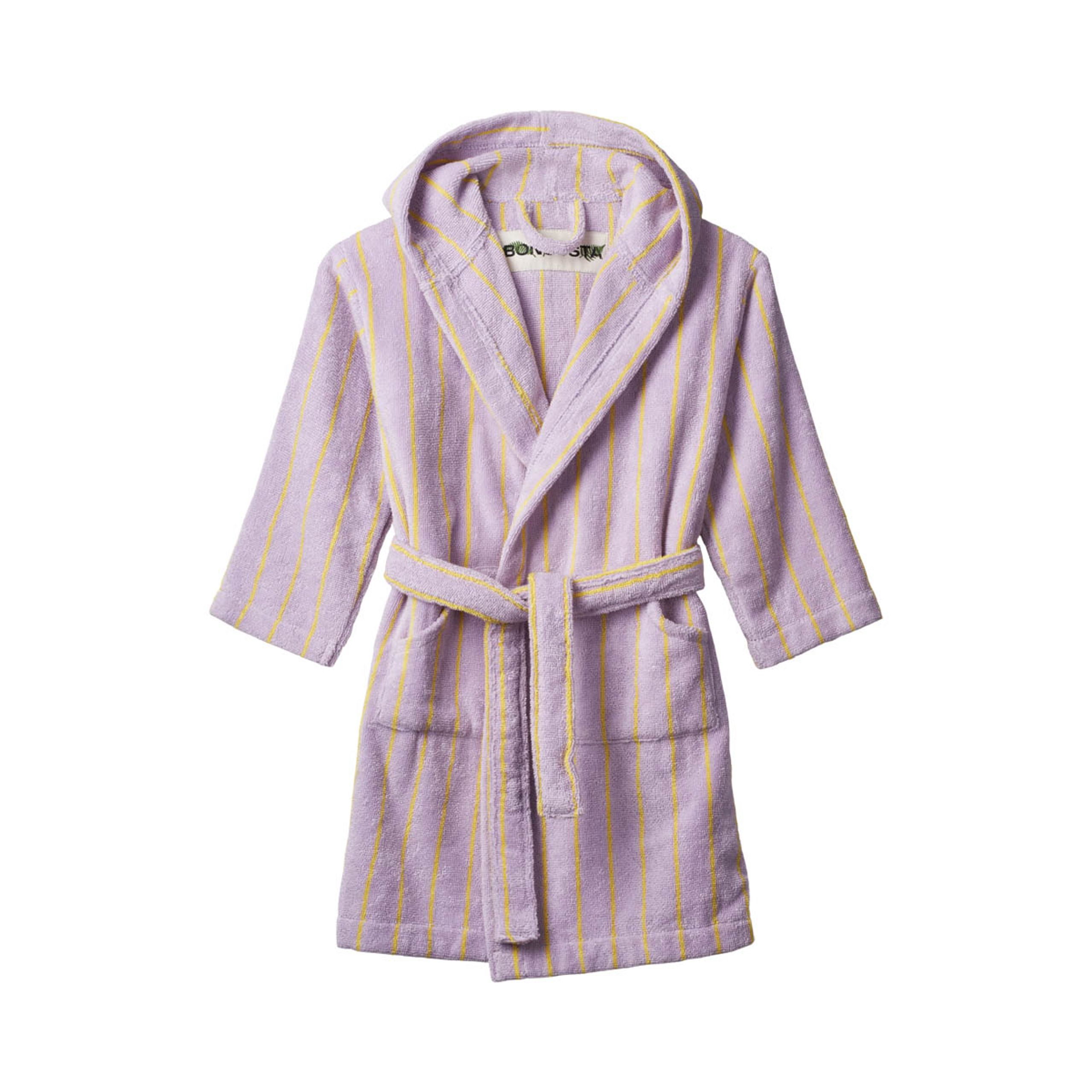 Bongusta - Roupa de banho para crianças - Naram Kids Bathrobe - lilac & neon yellow
