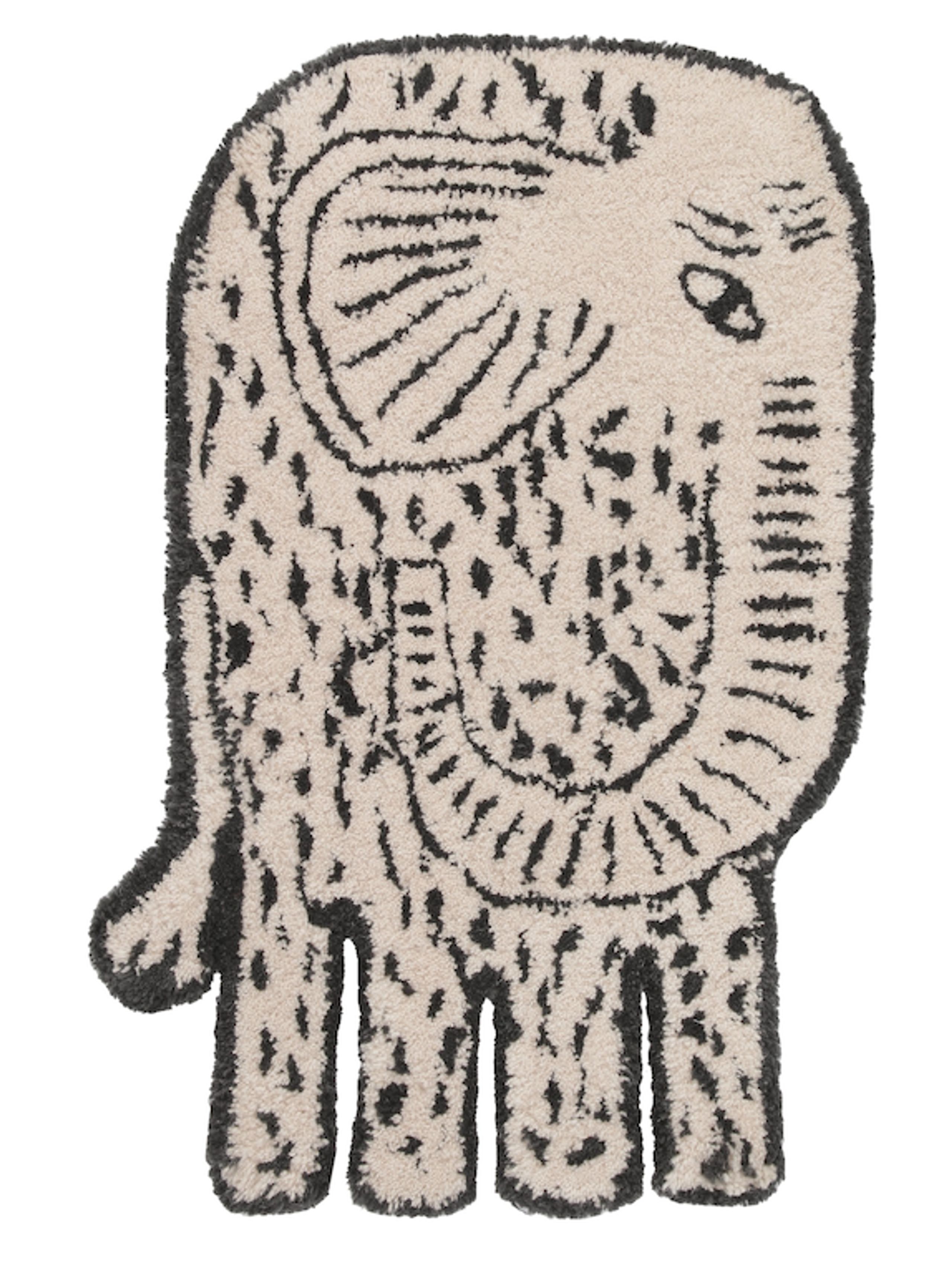 Bongusta - Rug - Burma - Elephant Rug - Grey