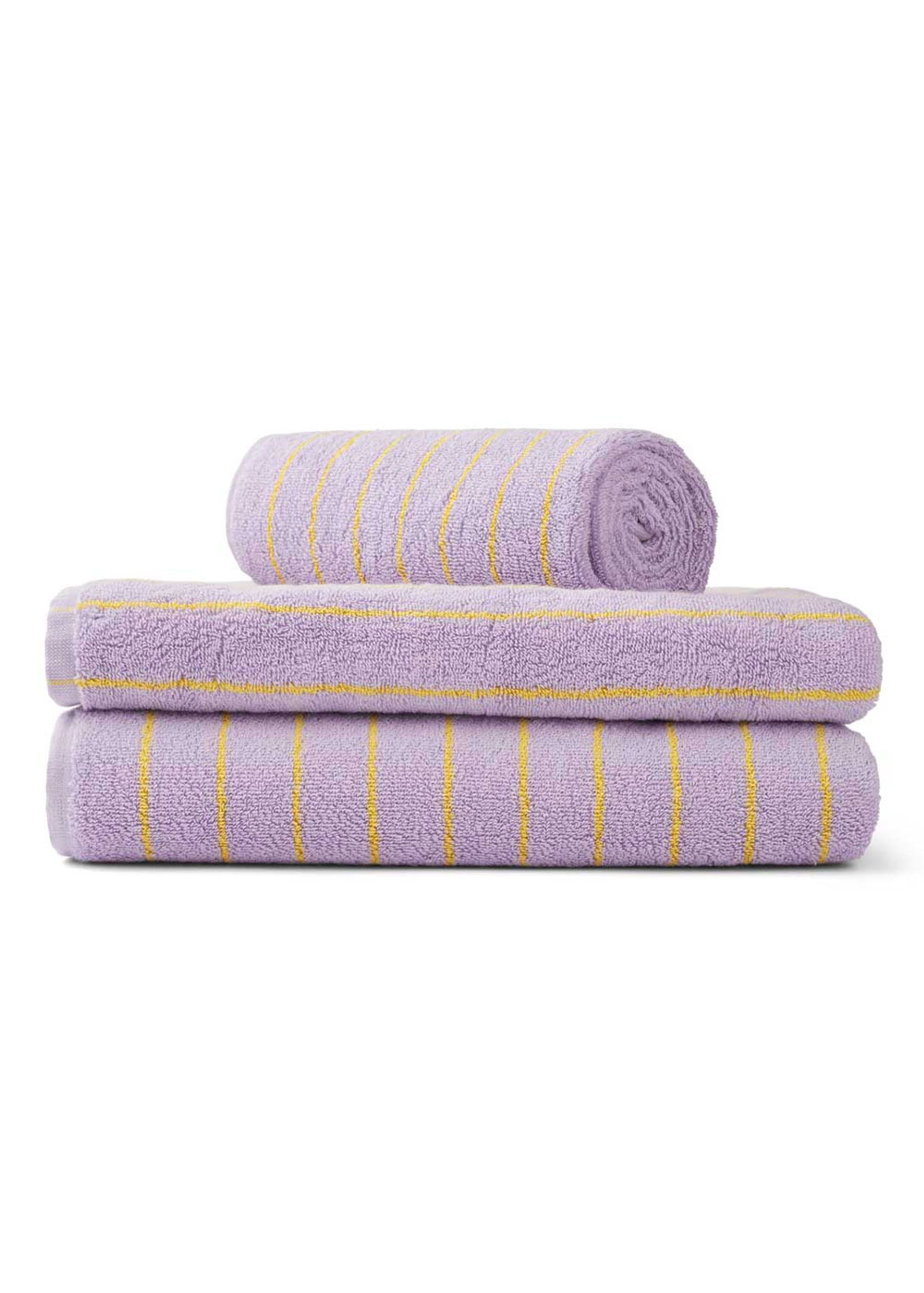 Bongusta - Towel - Naram Towels - Lilac / Neon Yellow