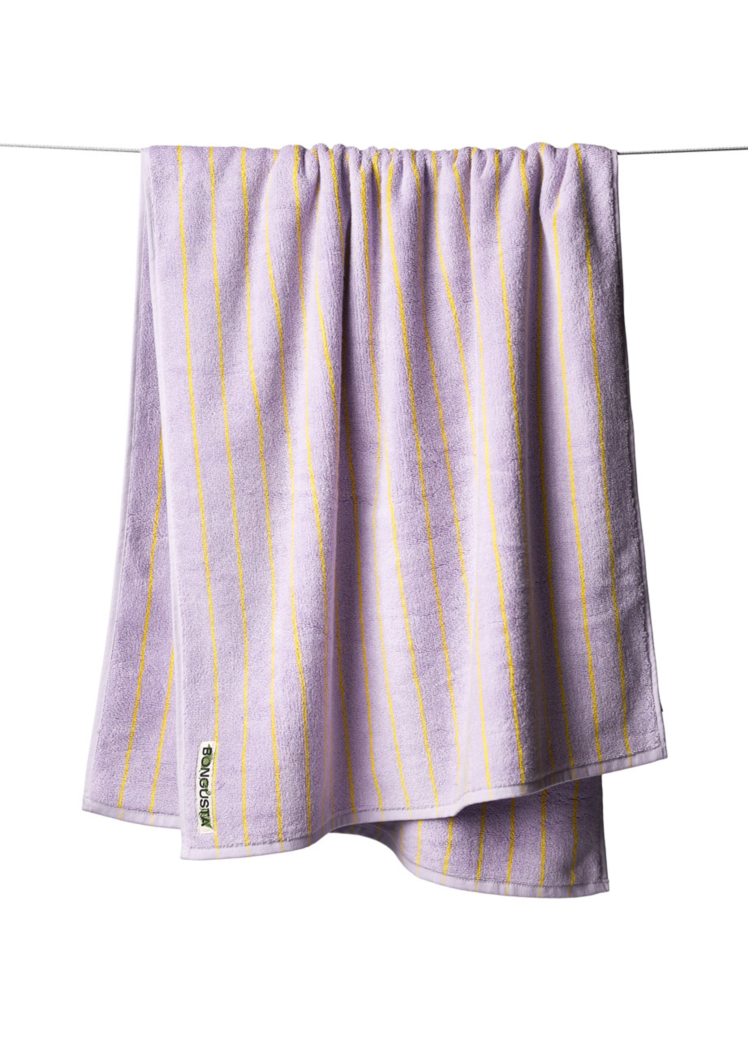 Bongusta - Towel - Naram Towels - Lilac / Neon Yellow