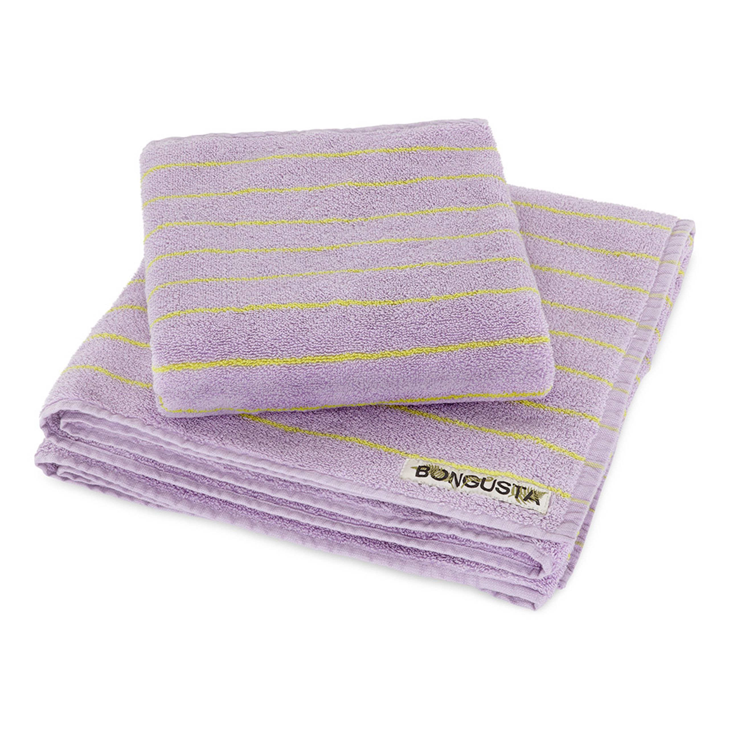 Bongusta - Towel - Naram Towels - Lilac / Neon Yellow