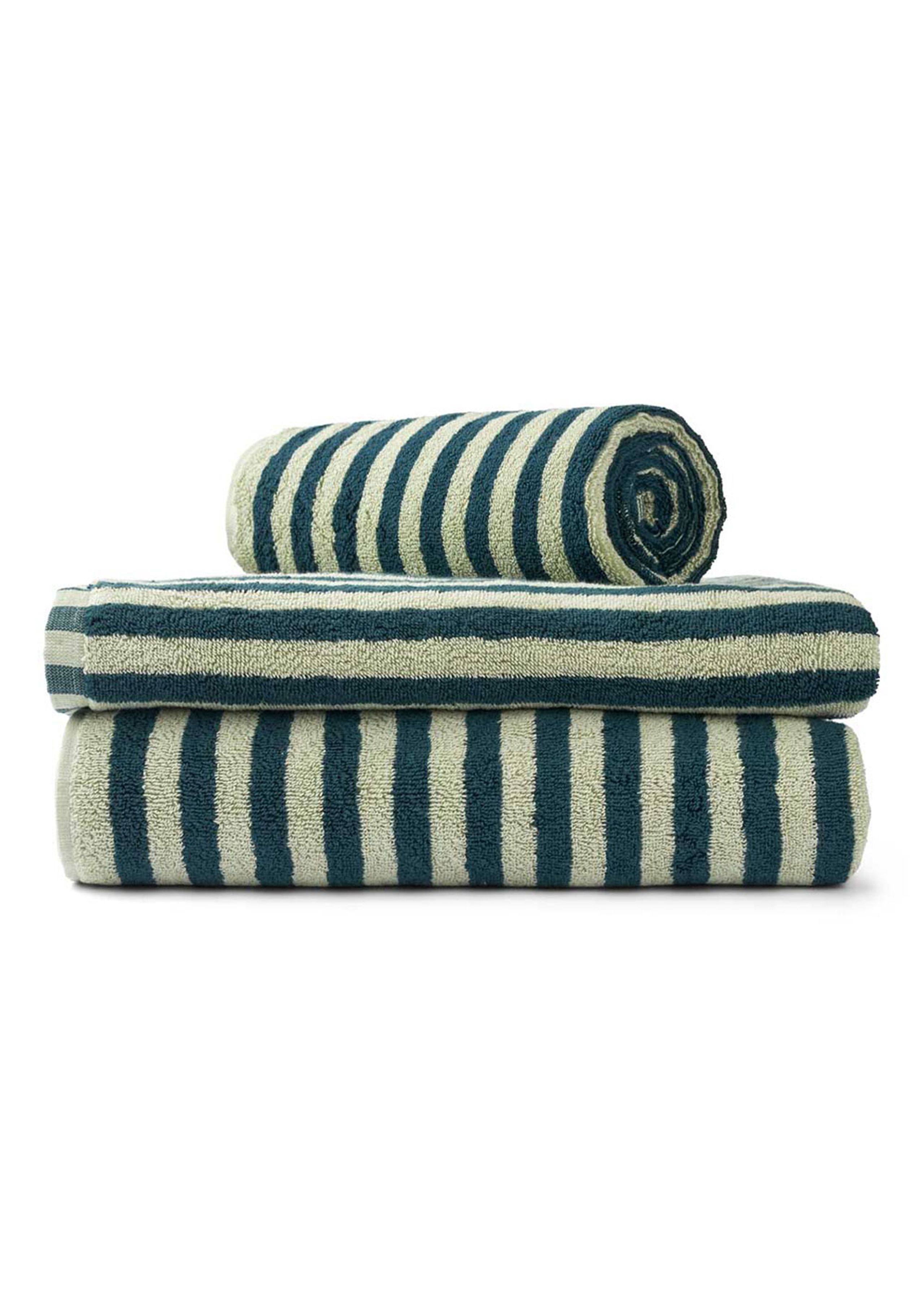 Bongusta - Towel - Naram Towels - Sea Foam / Deep Teal