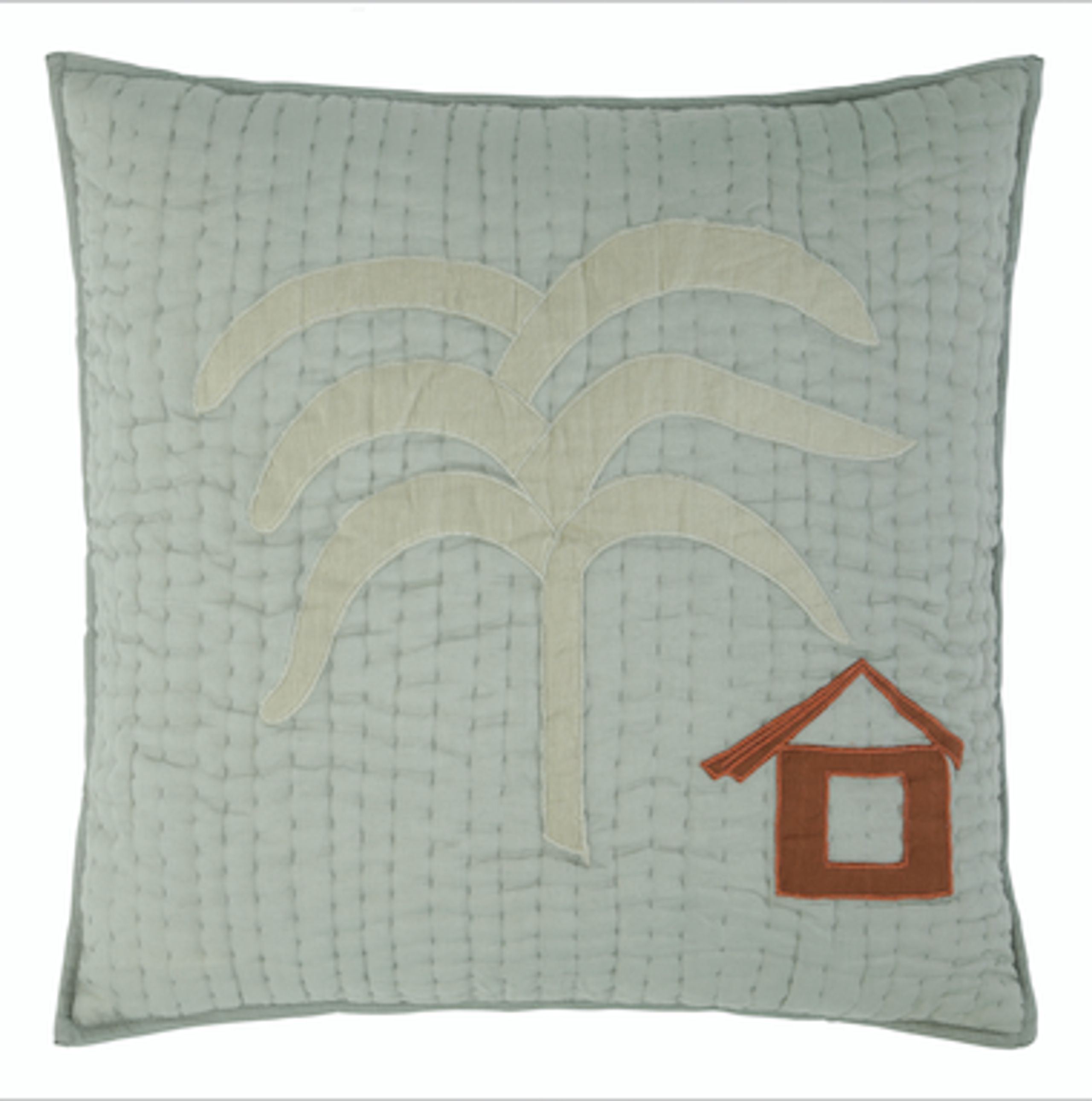 Bongusta - Cushion cover - Banana tree Pillowcase - Green & Brown