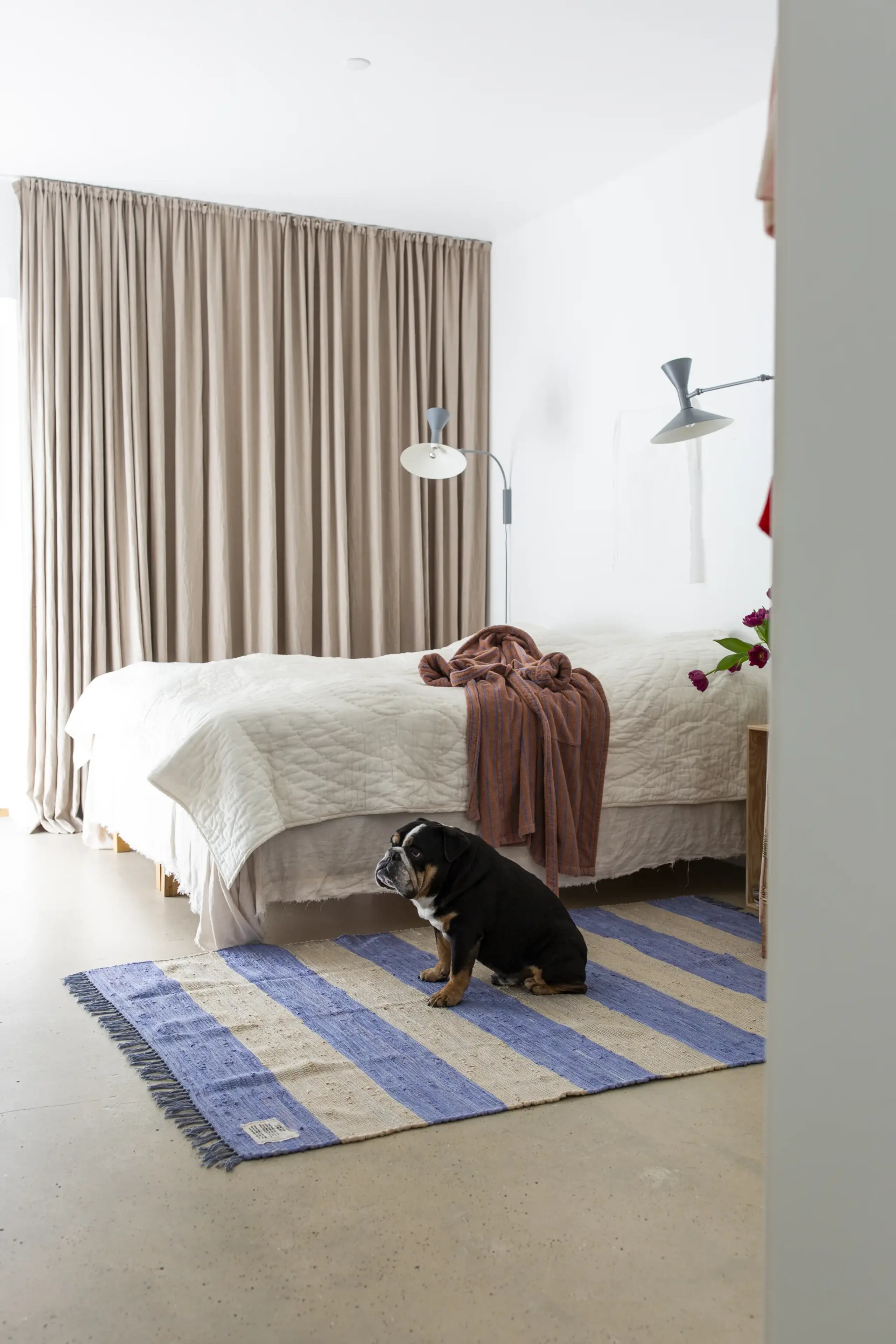 Bongusta - Tæppe - Chindi Rug - Creme & baby lavender