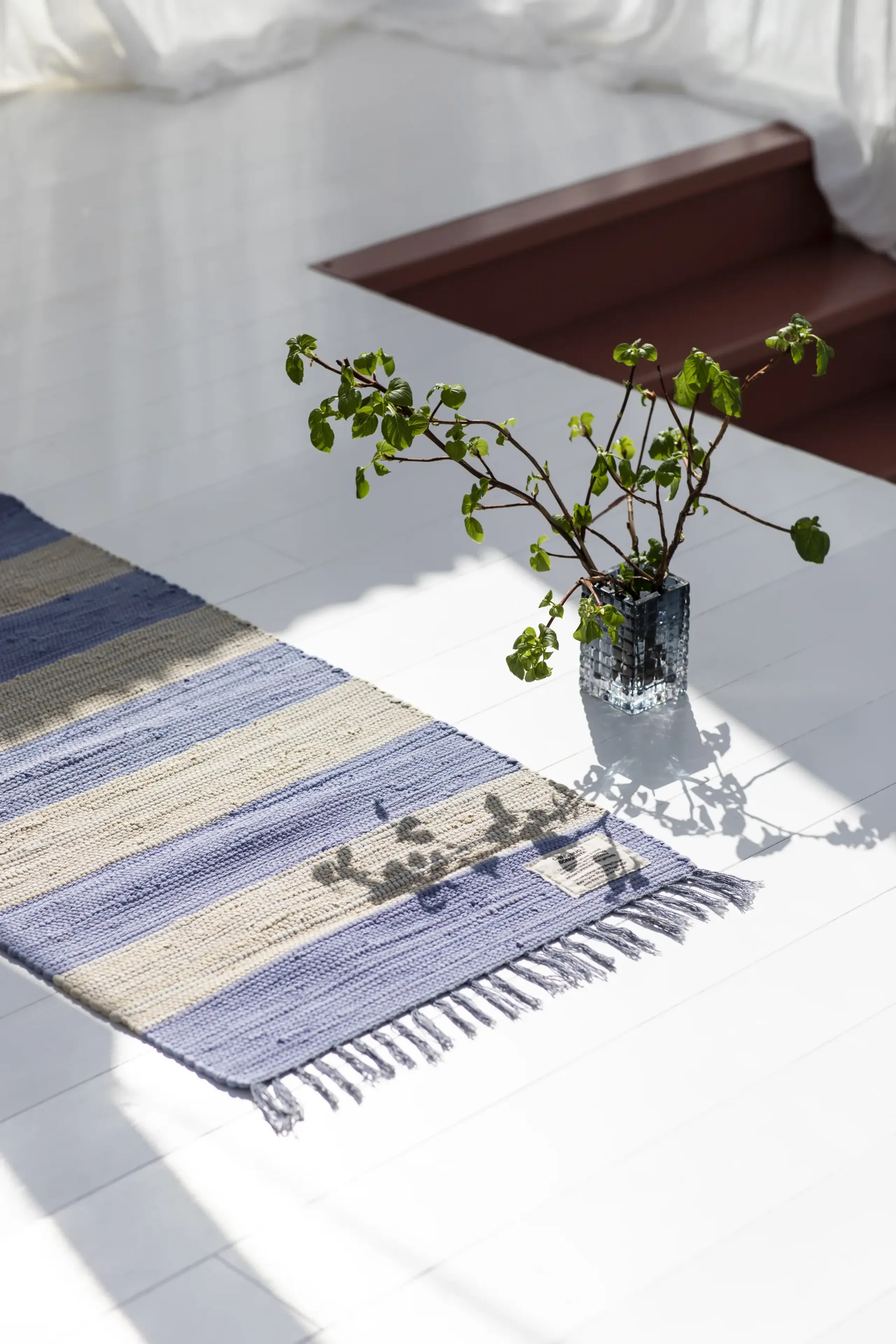 Bongusta - Tæppe - Chindi Rug - Creme & baby lavender