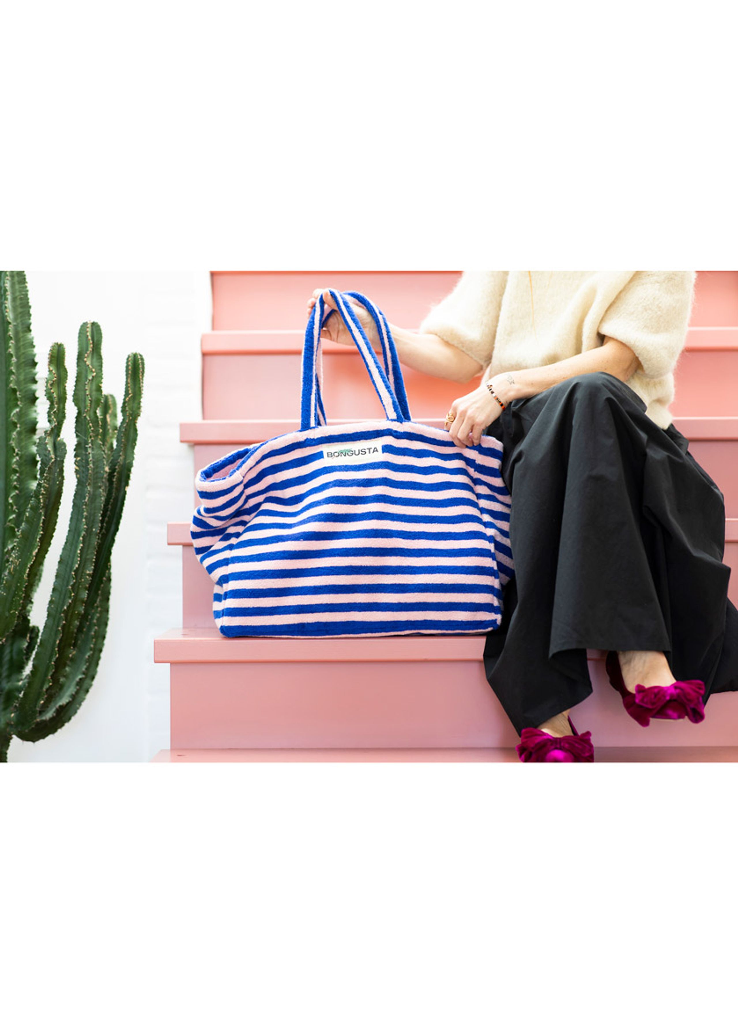 Bongusta - Sac - Naram Weekend Bag - Dazzling Blue & Rose