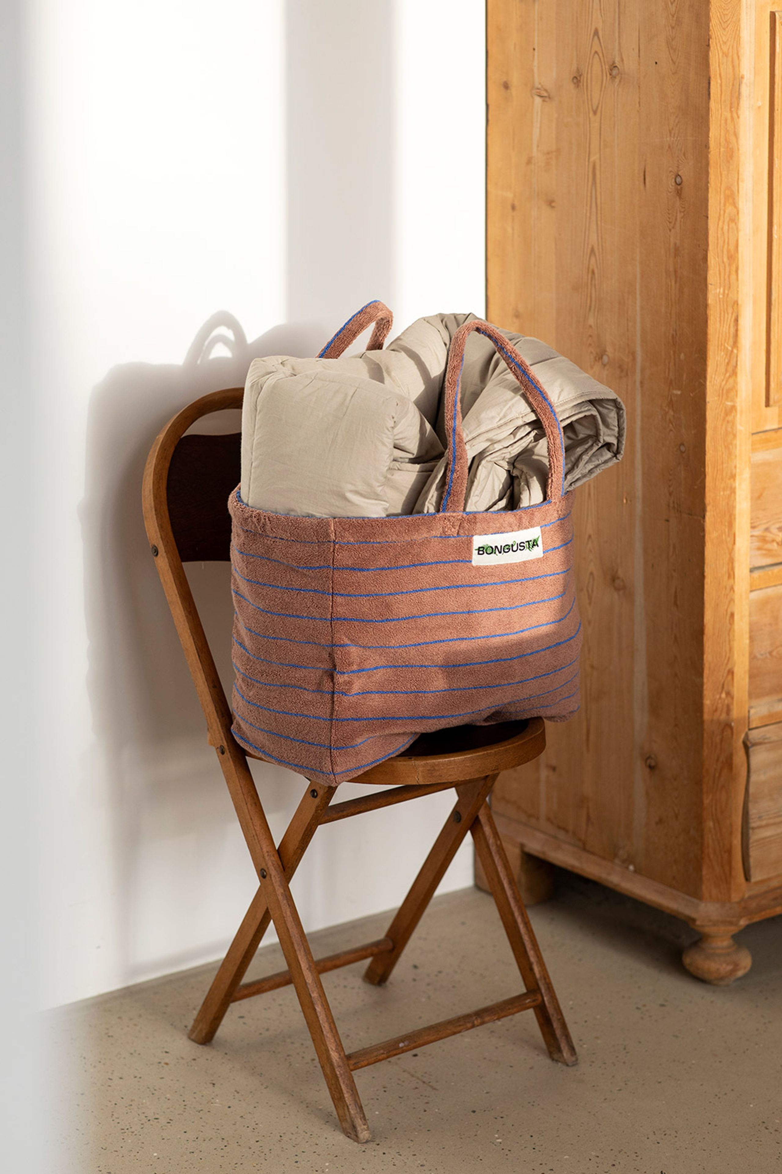 Bongusta - Víkendová taška - Naram Weekend Bag - Lilac & Neon Yellow