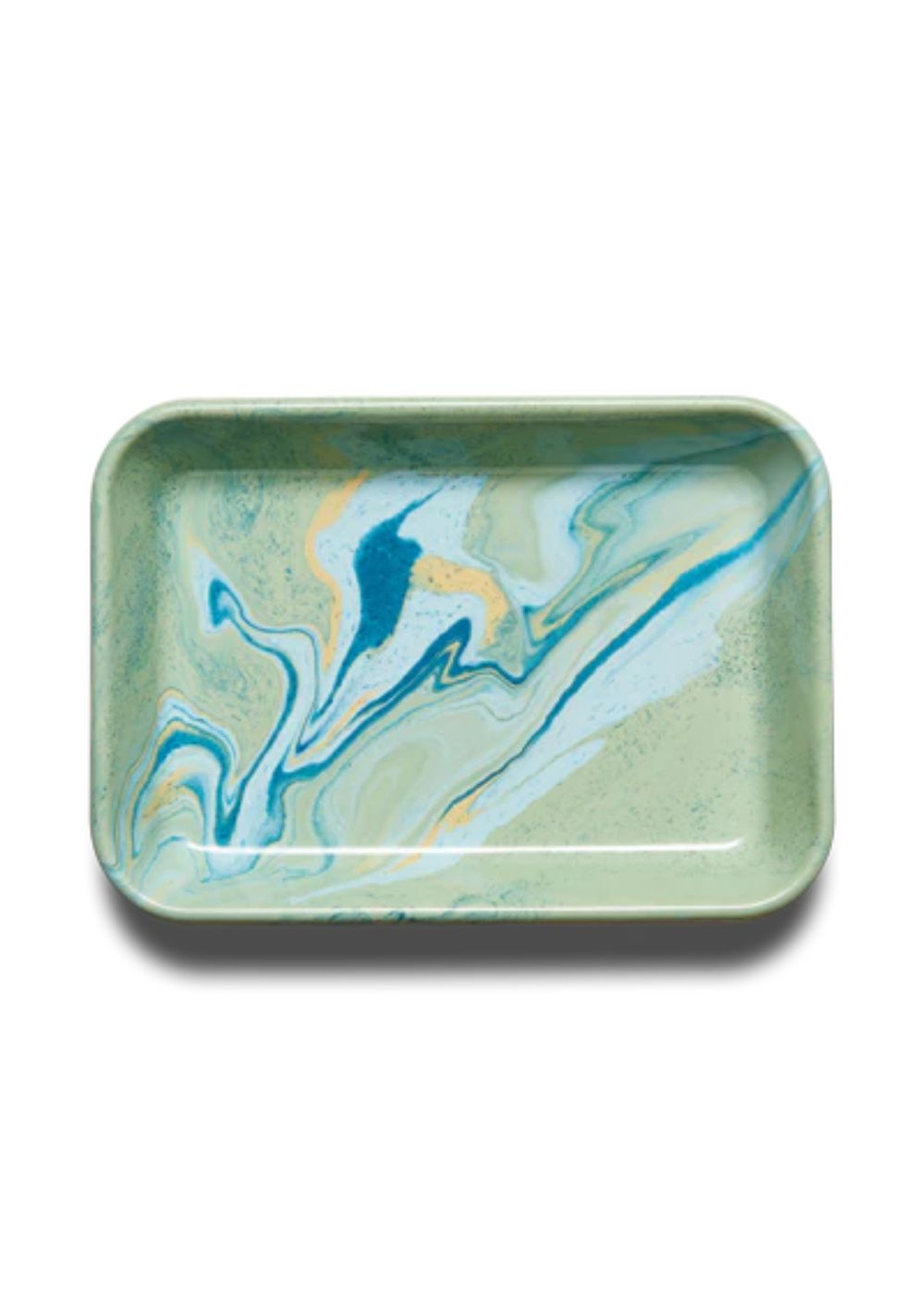 BORNN - Bakke - NEW MARBLE - Rectangular Tray - Mint