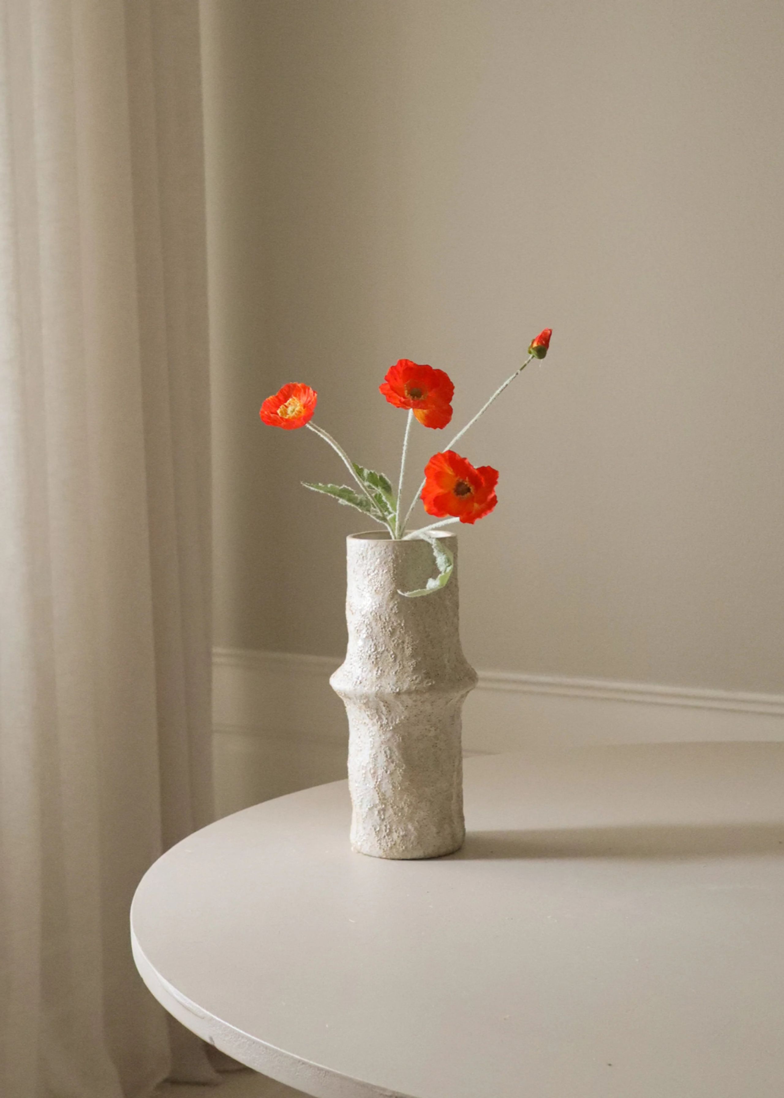 Botané - Artificial flowers - Flower stems - Dark Orange Poppy Flower
