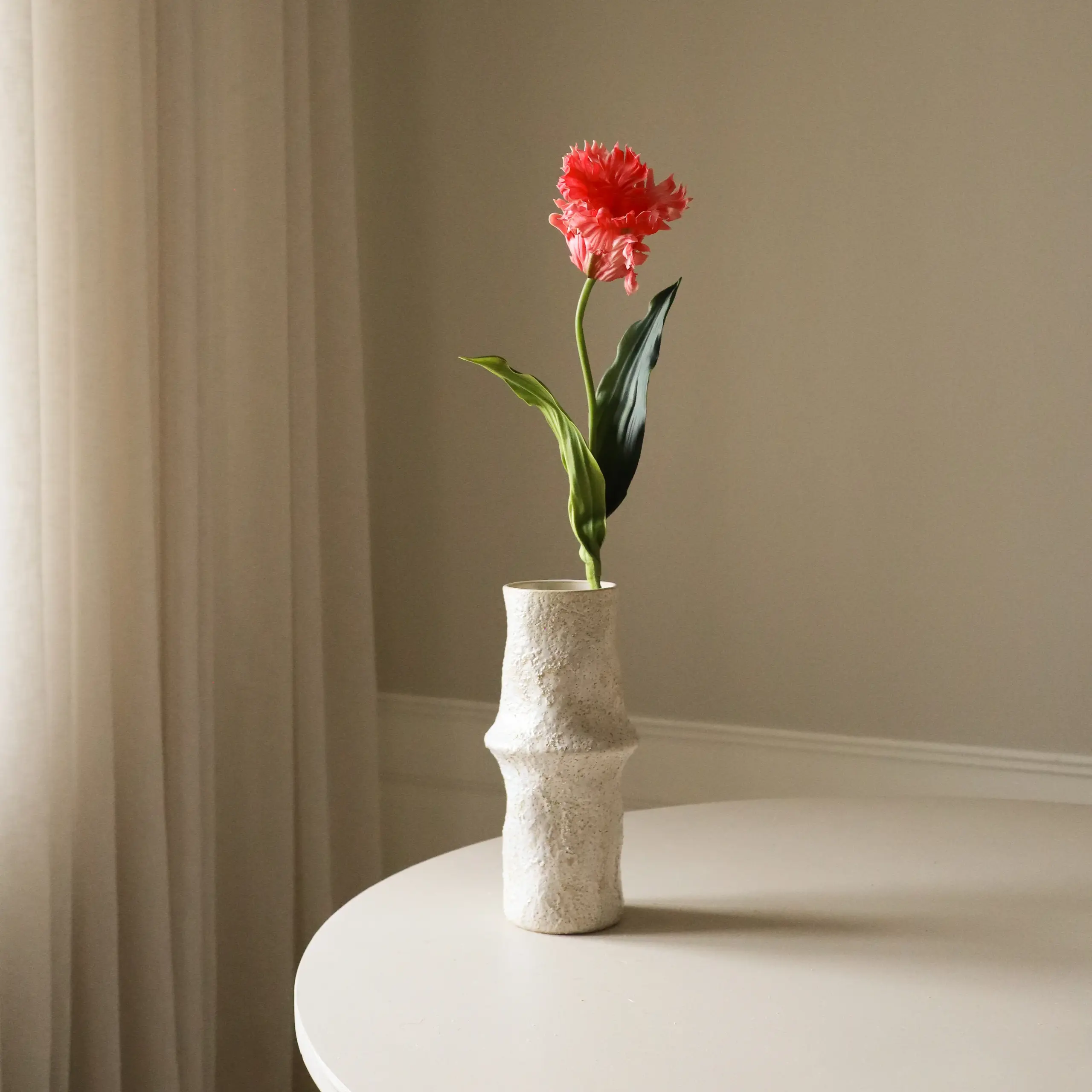 Botané - Fiori artificiali - Flower stems - Dark Pink Large Parrot Tulip Flower