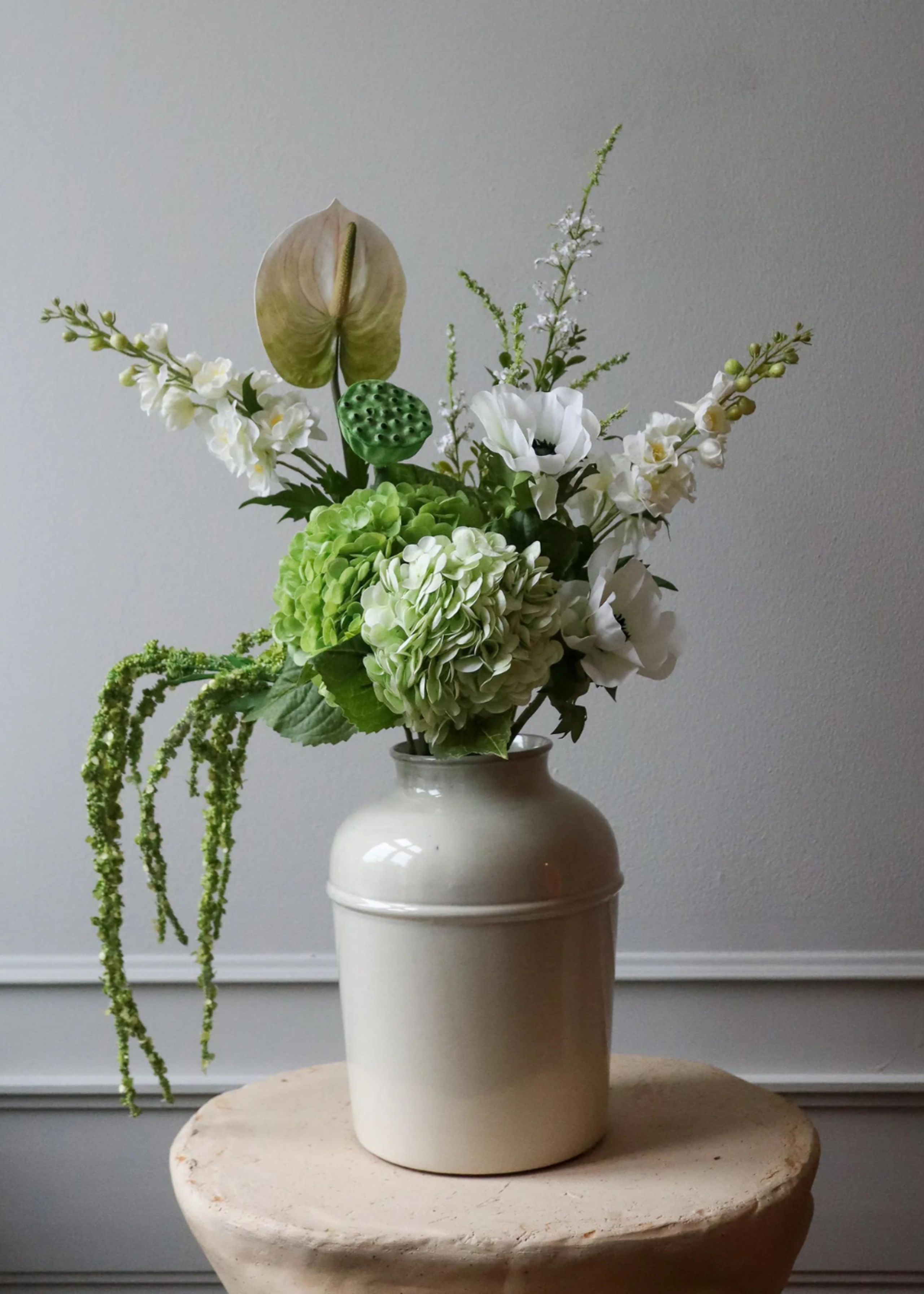 Botané - Artificial flowers - Flower stems - Anemone white