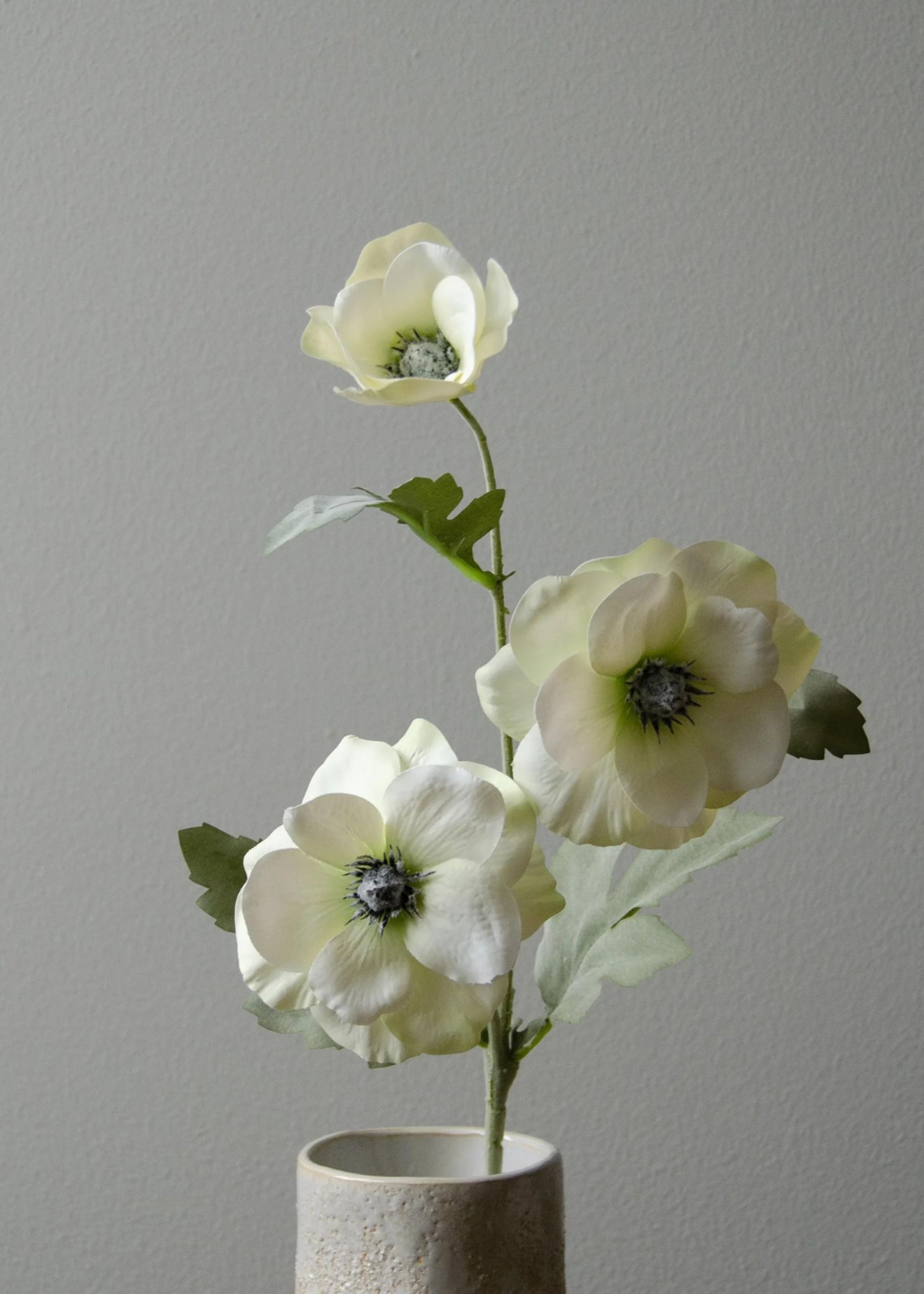 Botané - Artificial flowers - Flower stems - Anemone white