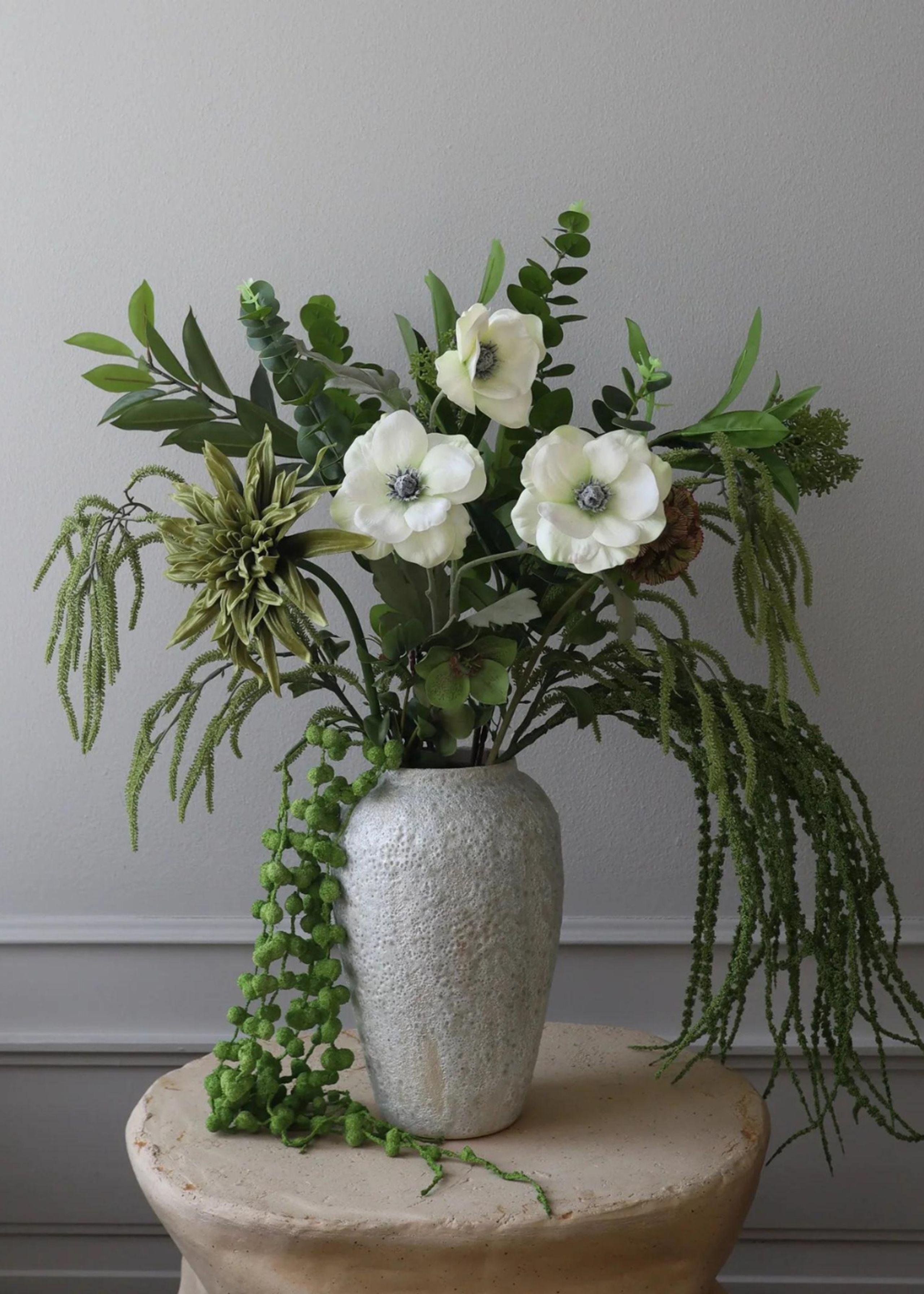 Botané - Artificial flowers - Flower stems - Anemone white
