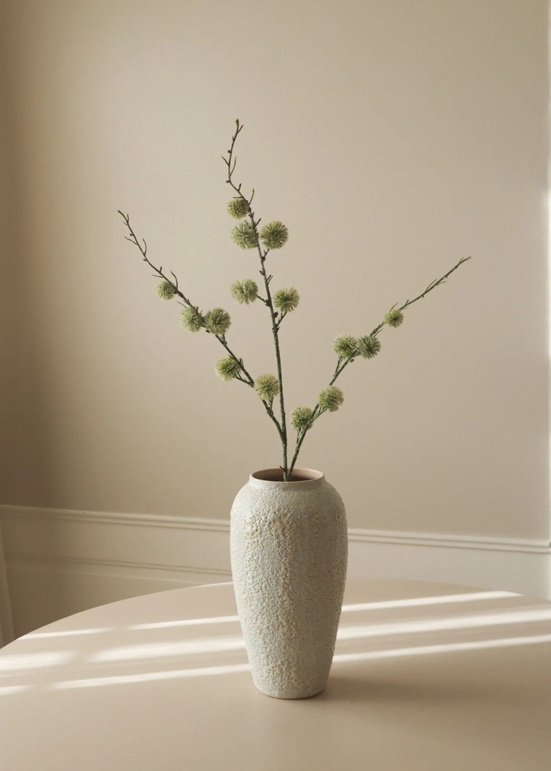 Botané - Flores artificiales - Flower stems - Green Thistle Ball Branch