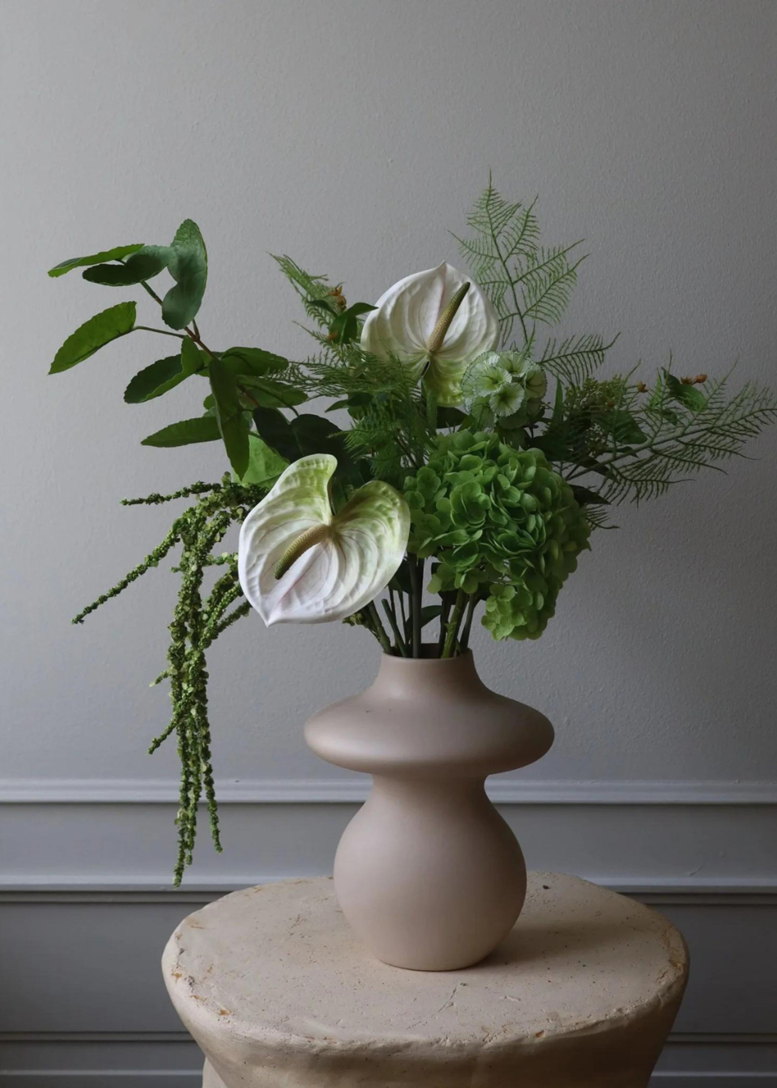 Botané - Artificial flowers - Flower stems - Hydrangea green