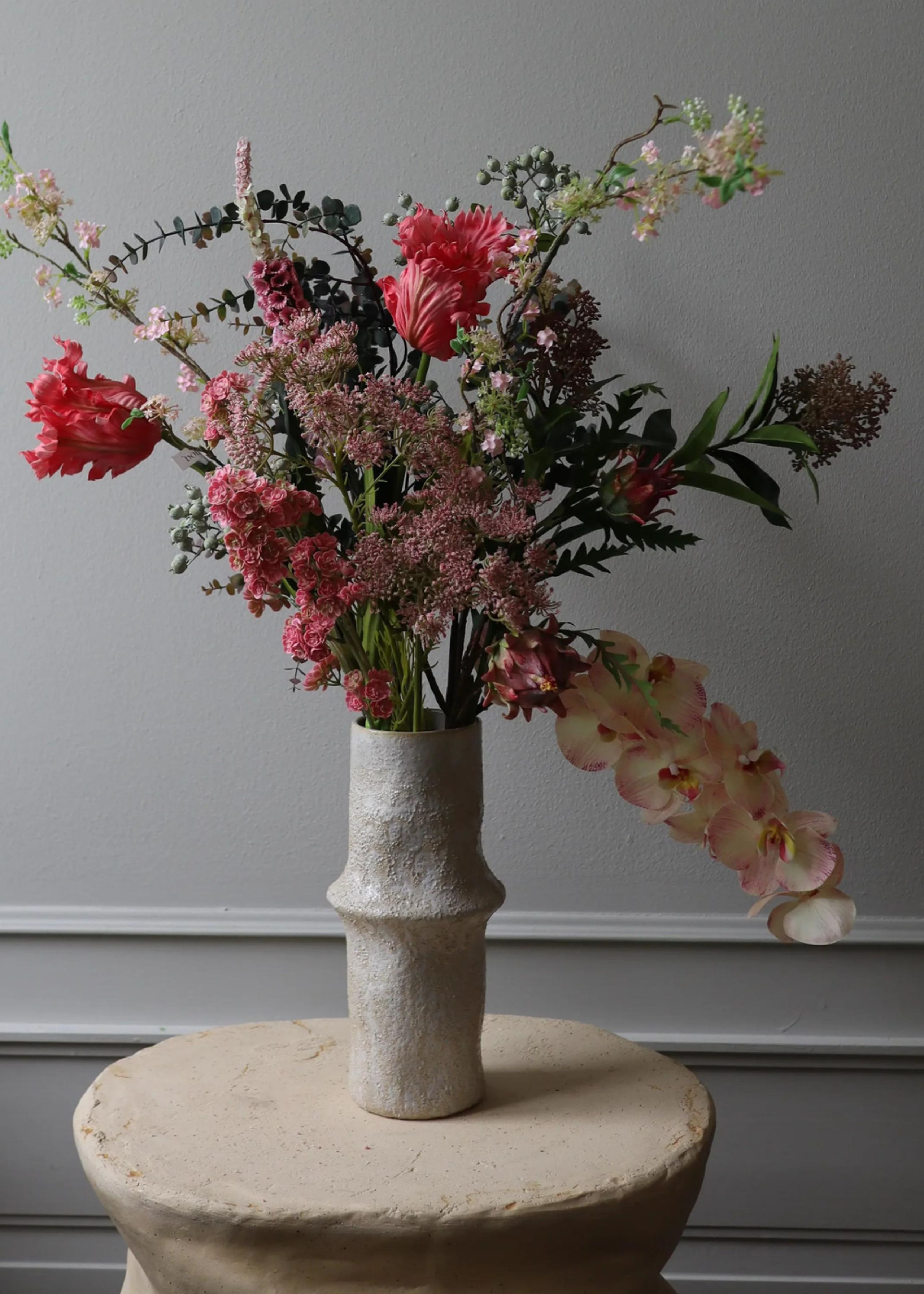 Botané - Artificial flowers - Flower stems - Parrot Tulip pink