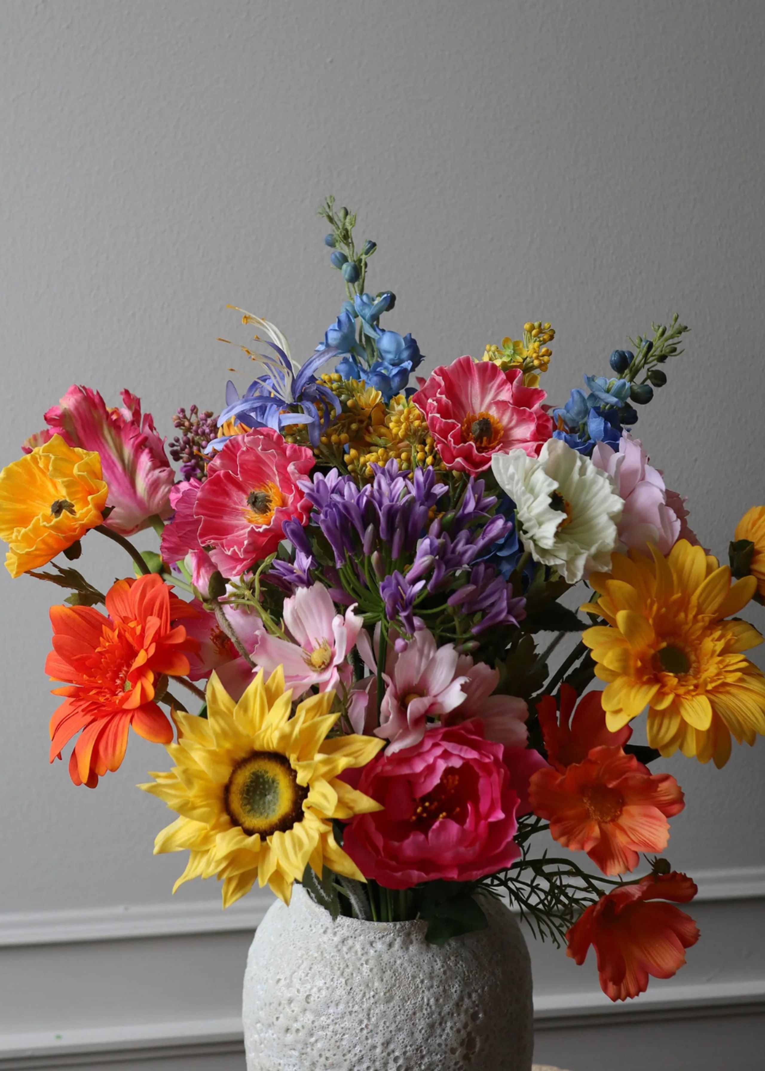 Botané - Artificial flowers - Flower stems - Poppy pink