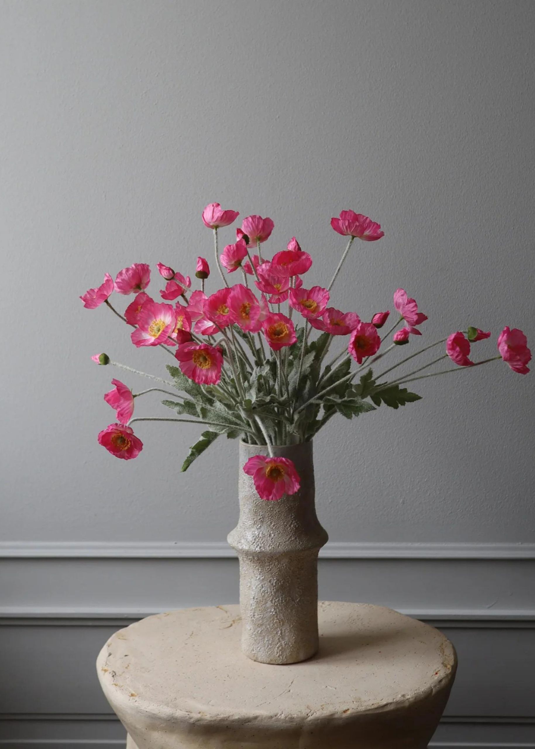 Botané - Artificial flowers - Flower stems - Poppy pink