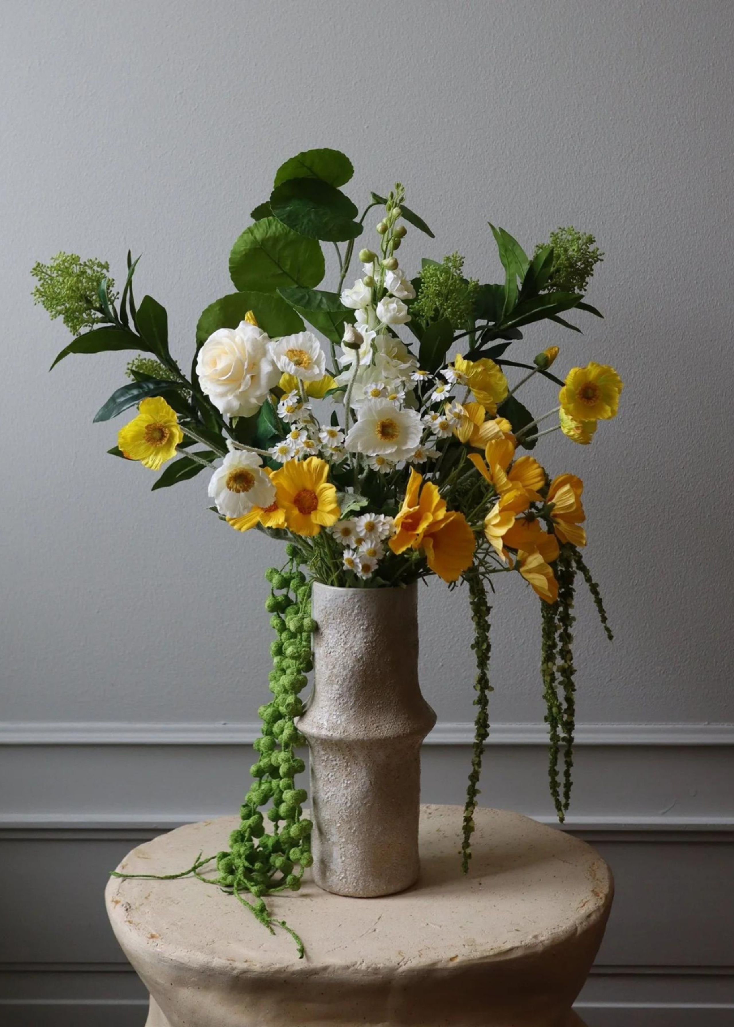 Botané - Kunstbloemen - Flower stems - Skimmia Berry Branch green