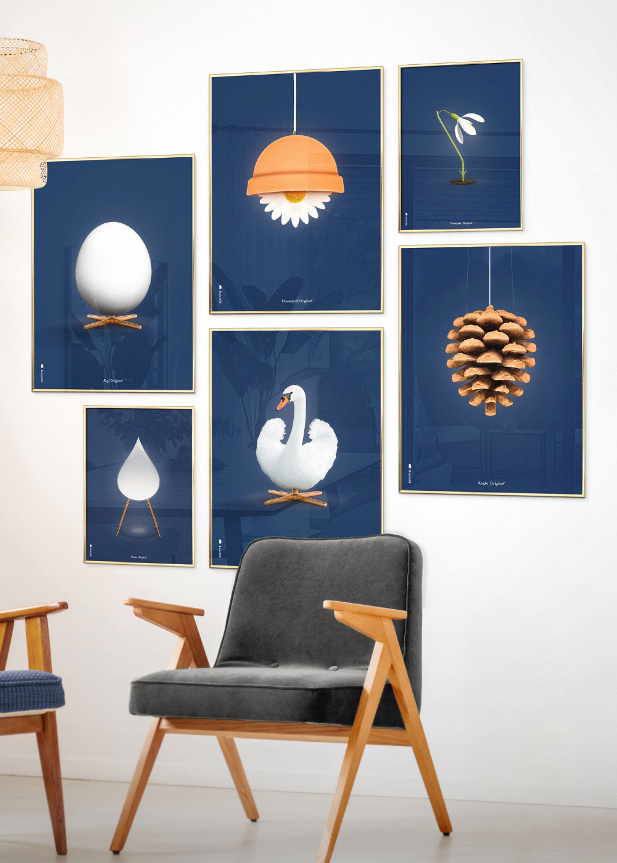 Brainchild - Poster - Brainchild - Poster - Classic - Dark blue - Egg - No frame