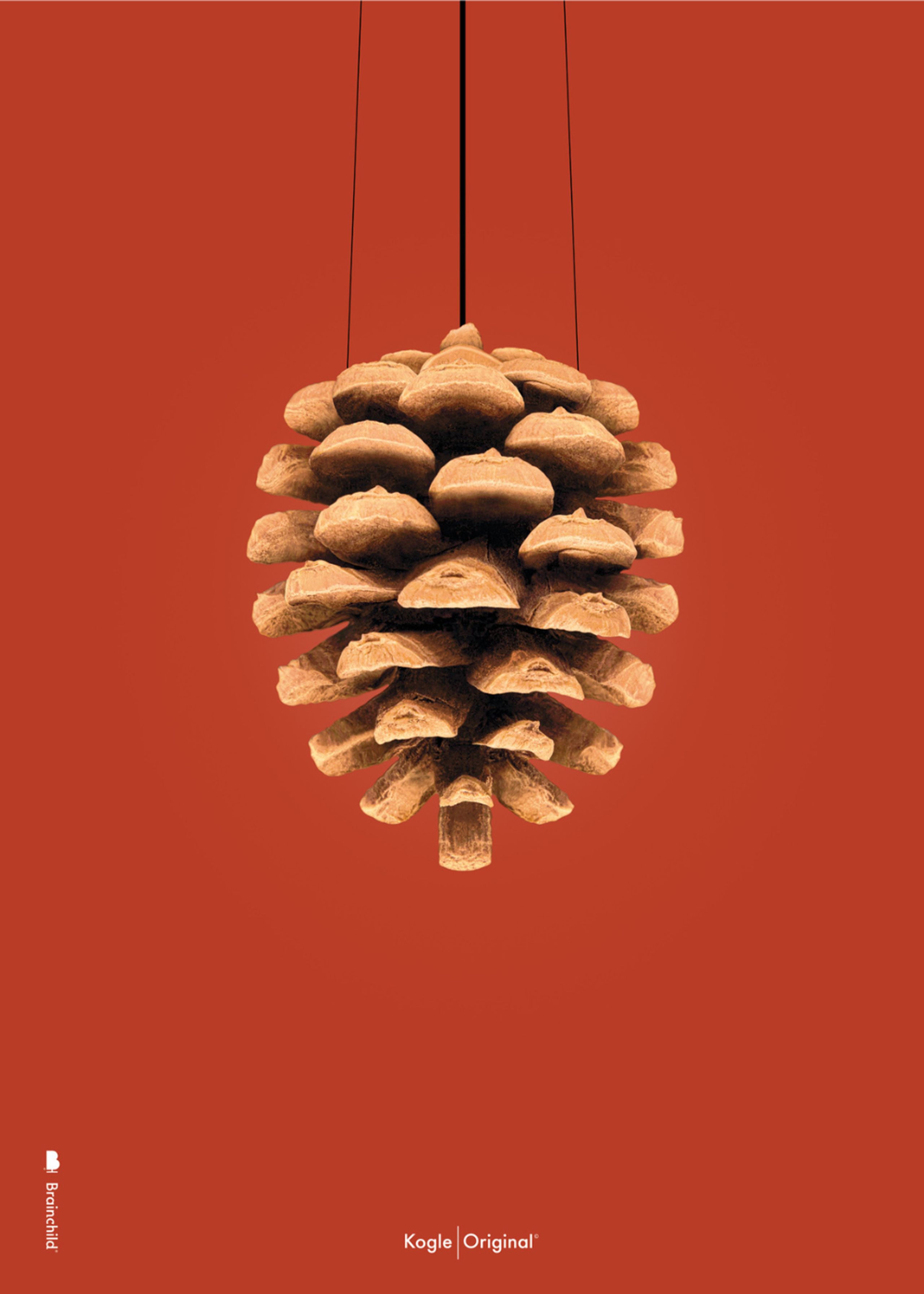 Brainchild - Cartaz - Brainchild – Plakat – Klassisk – Rød – Kogle - No frame