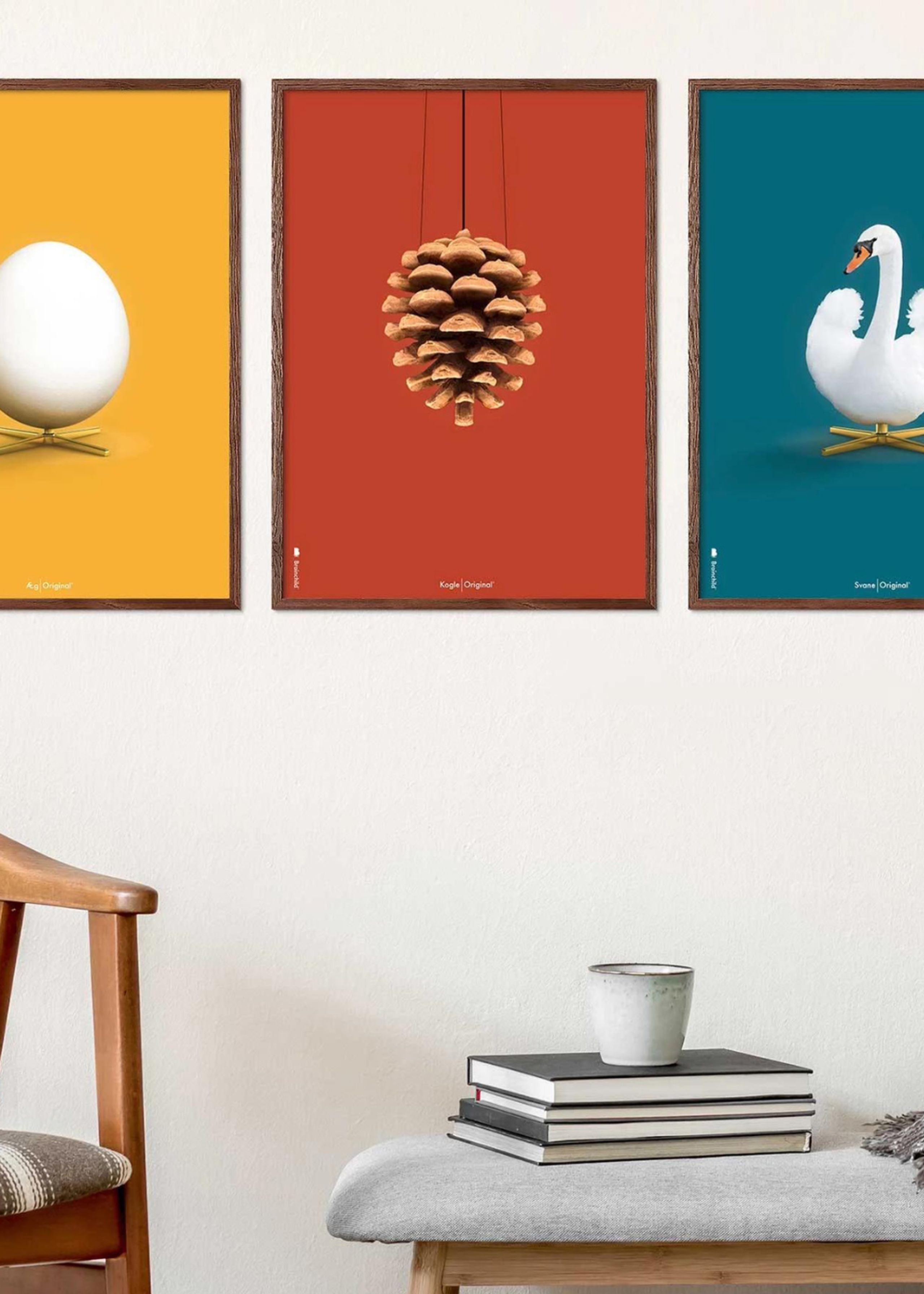 Brainchild - Cartaz - Brainchild – Plakat – Klassisk – Rød – Kogle - No frame