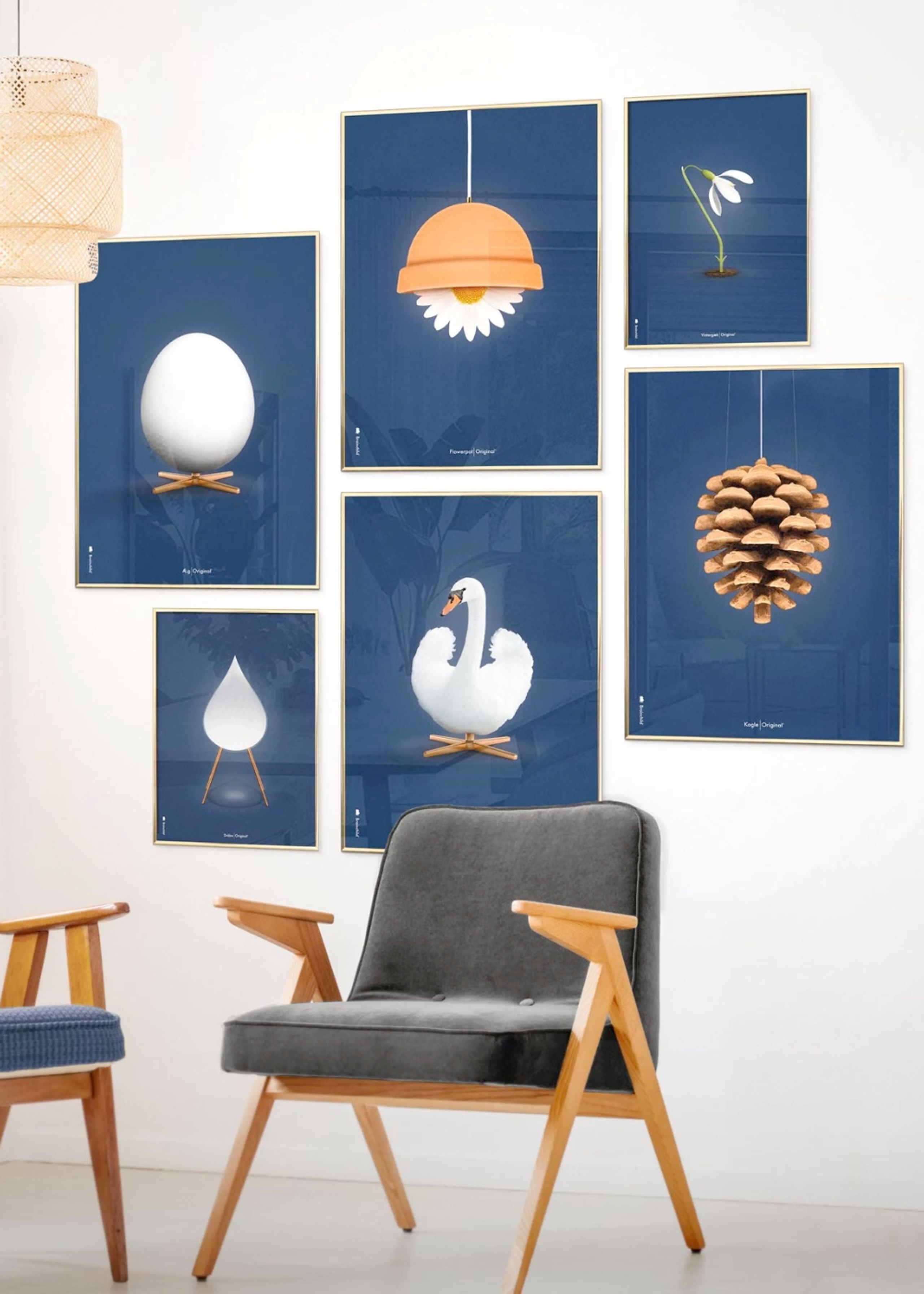 Brainchild - Poster - Brainchild - Poster - Classic - Dark blue - Cone - No frame