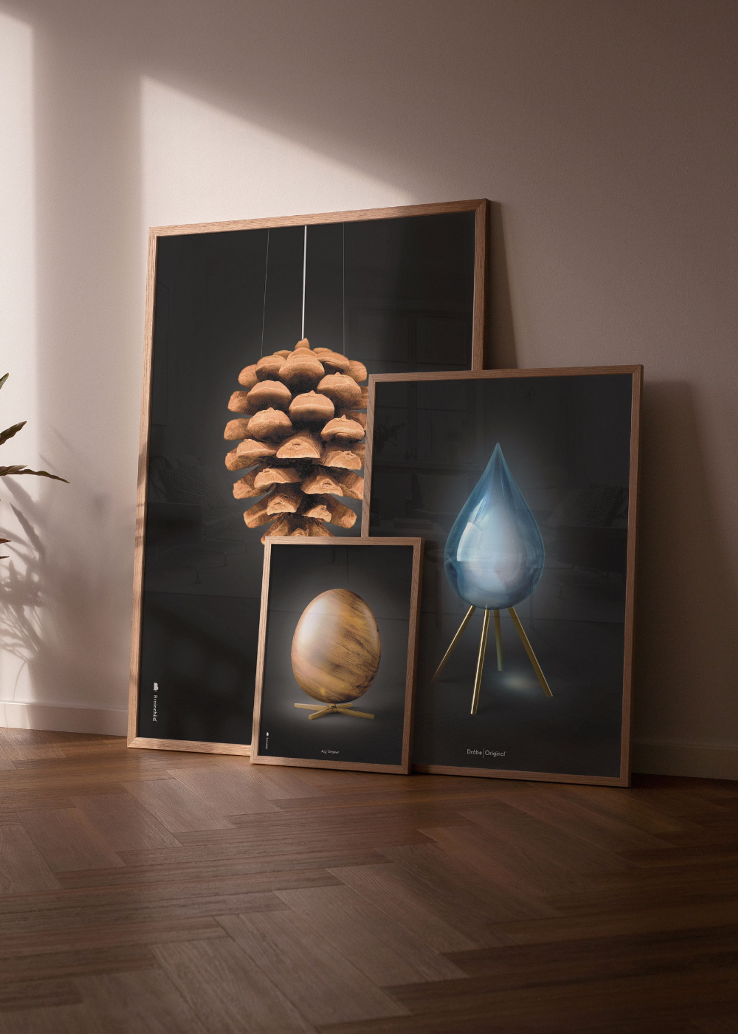 Brainchild - Poster - Classic Drop Poster - Black - Black lacquered oak