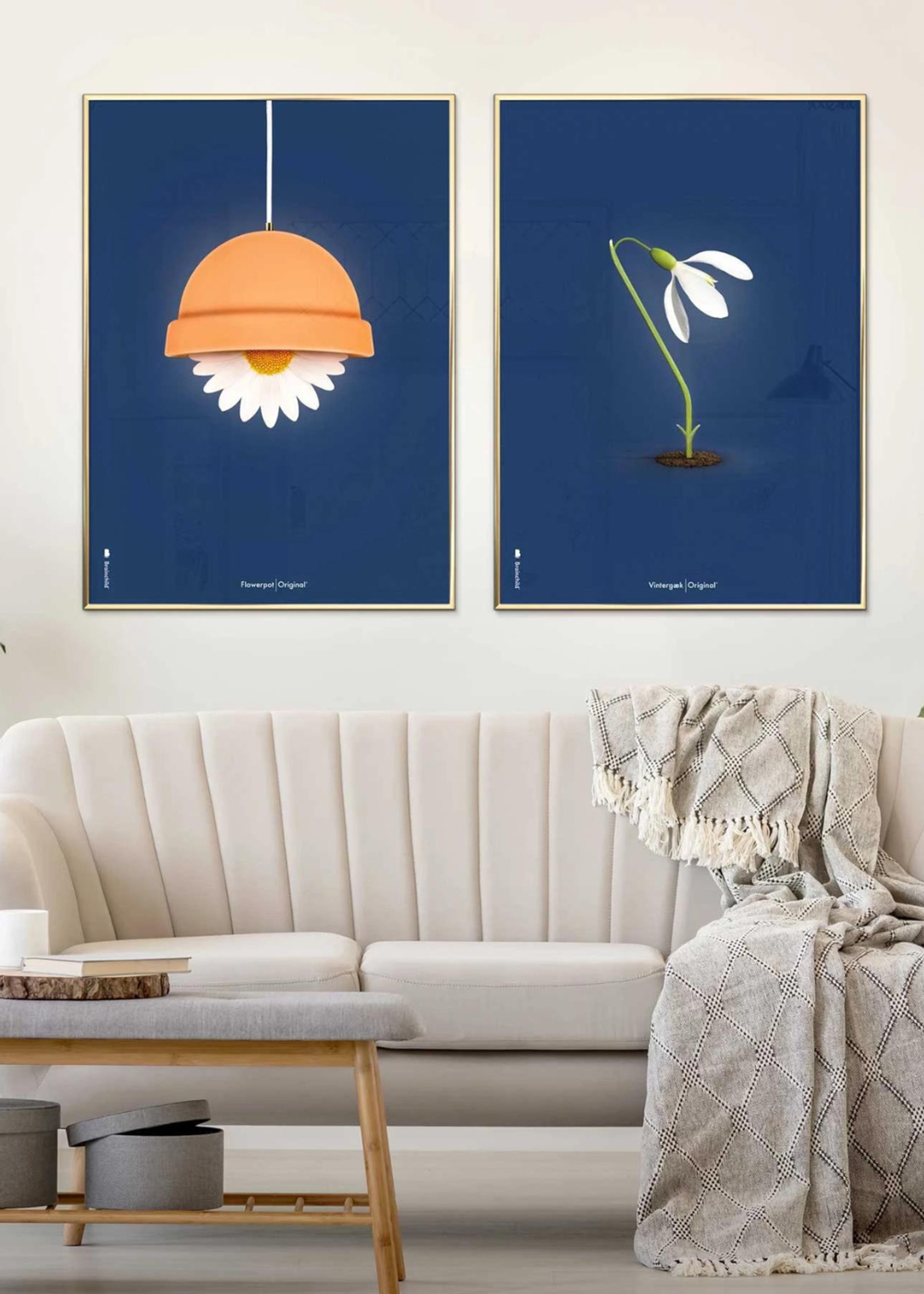 Brainchild - Poster - Classic Flowerpot Poster - Dark Blue - No Frame