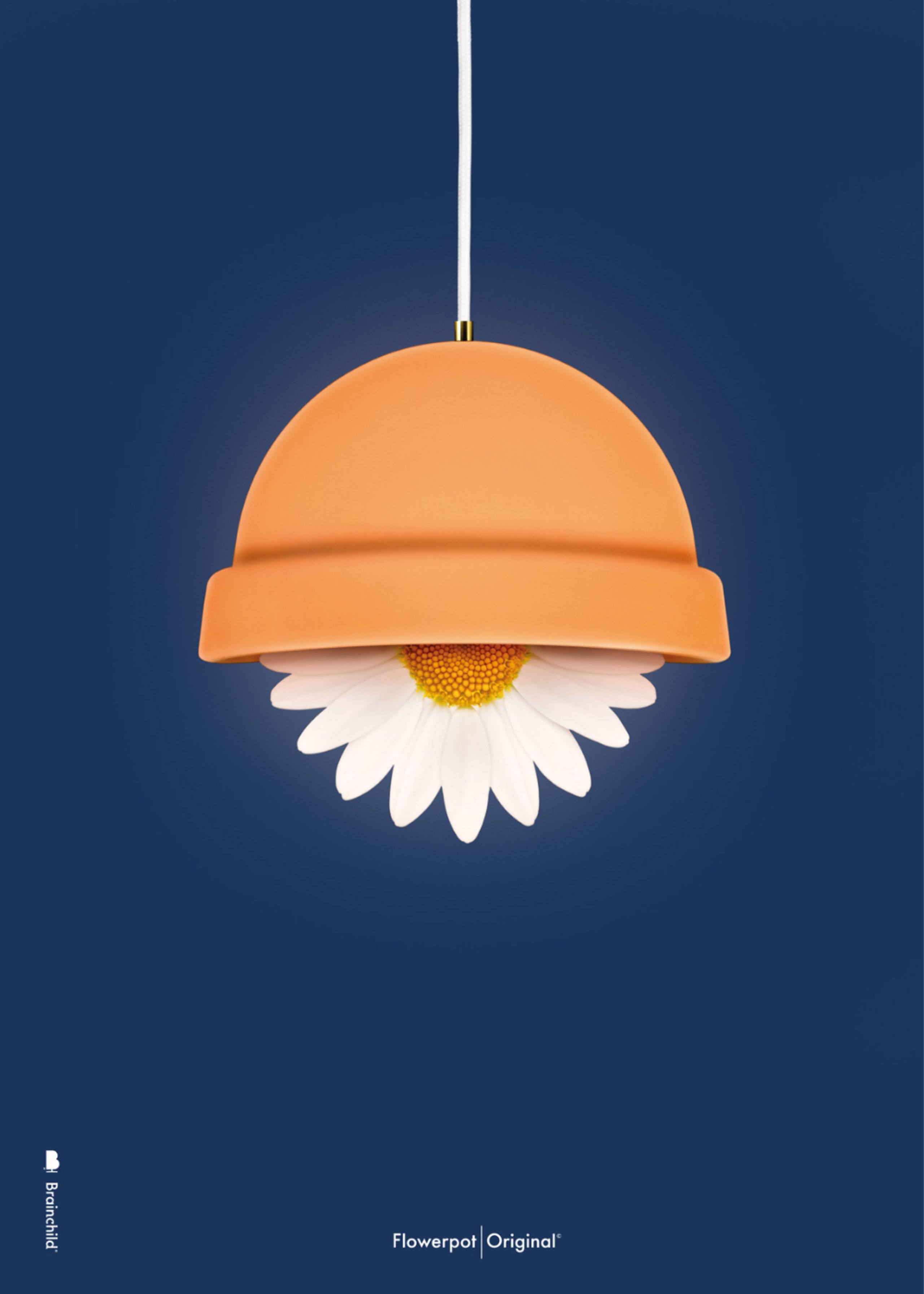 Brainchild - Poster - Classic Flowerpot Poster - Dark Blue - No Frame