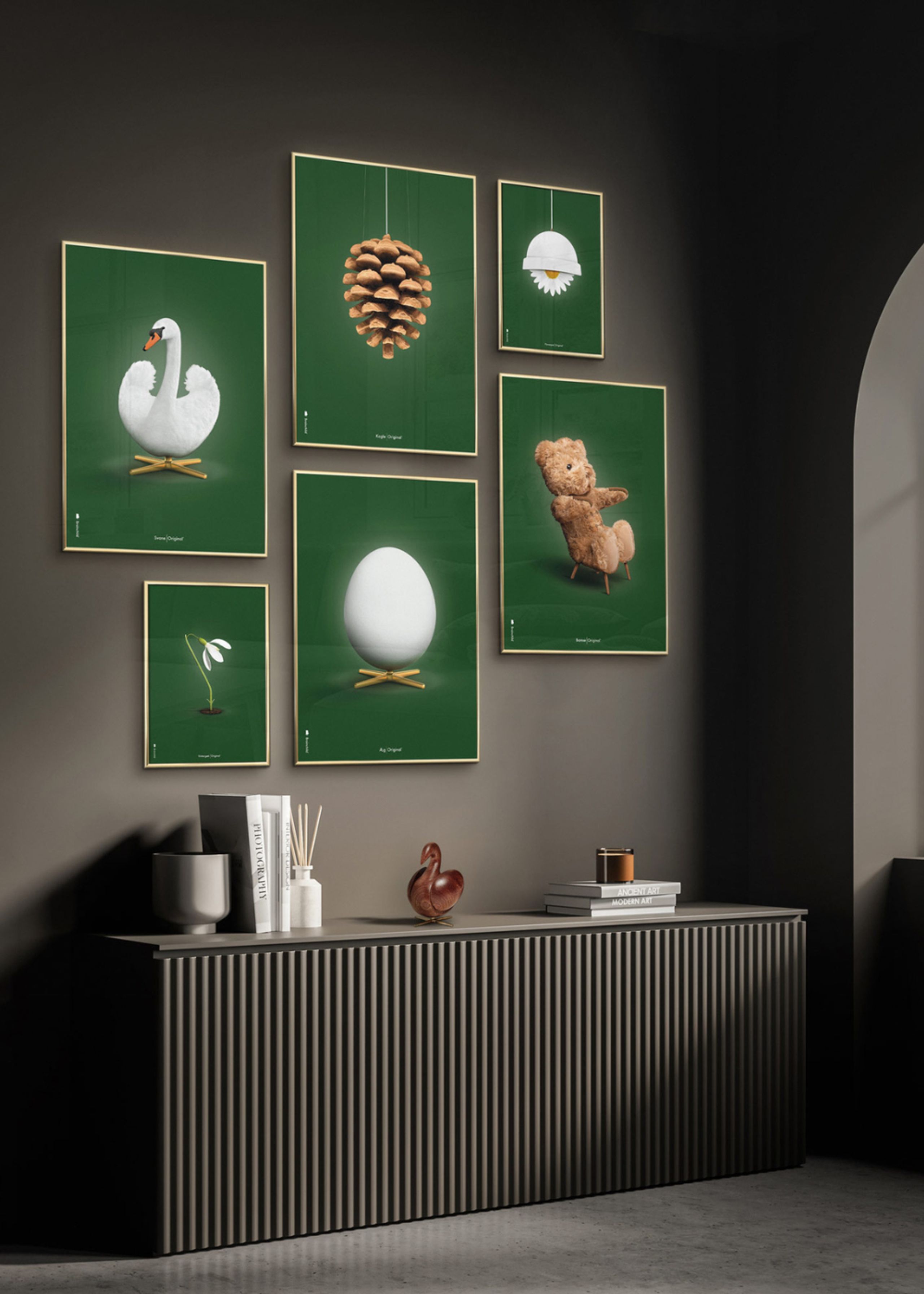 Brainchild - Poster - Classic Flowerpot Poster - Green - No Frame