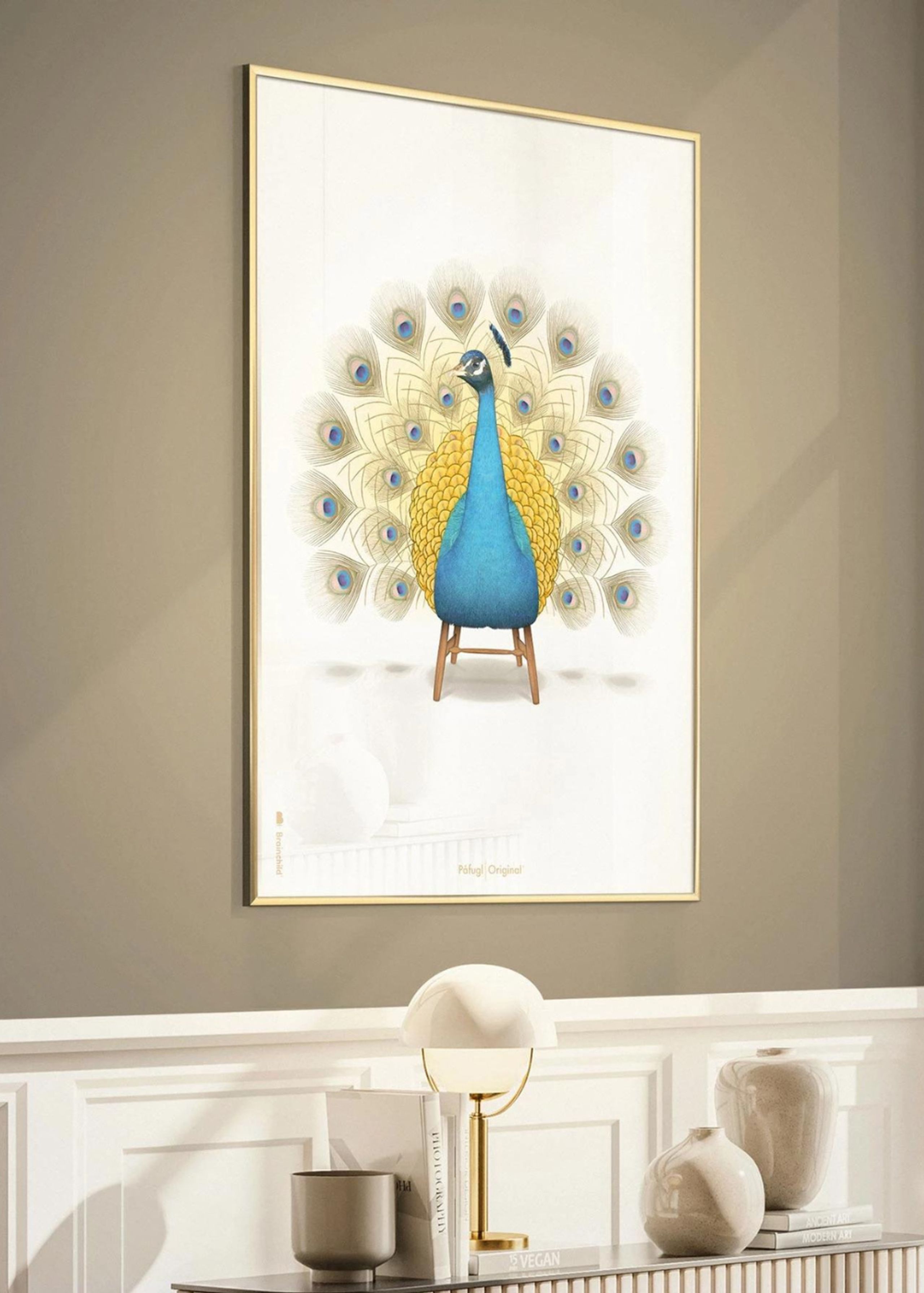Brainchild - Poster - Classic Peacock Poster - White - No Frame